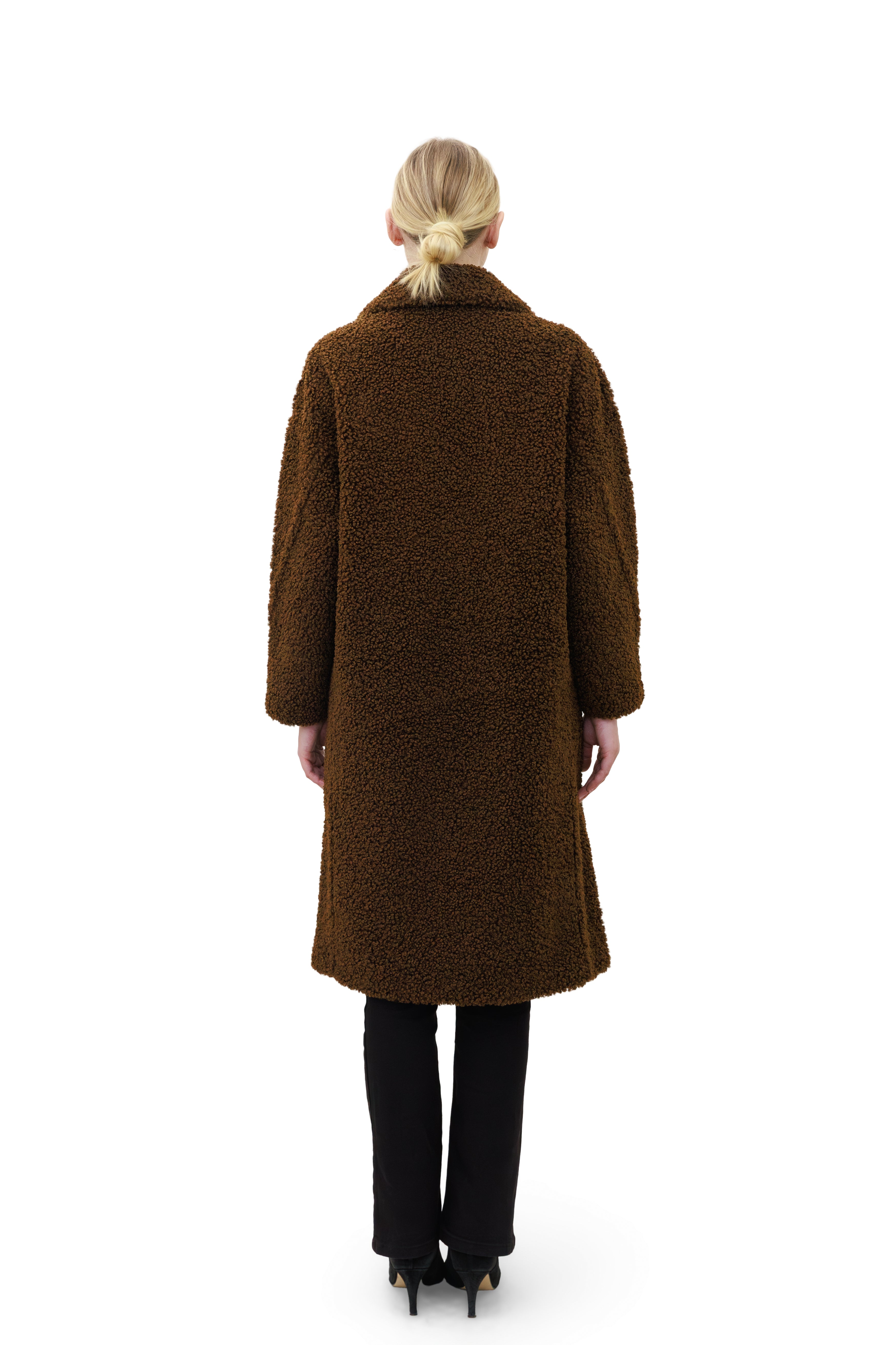 Birchwood - Reversible faux sherpa coat with notch collar