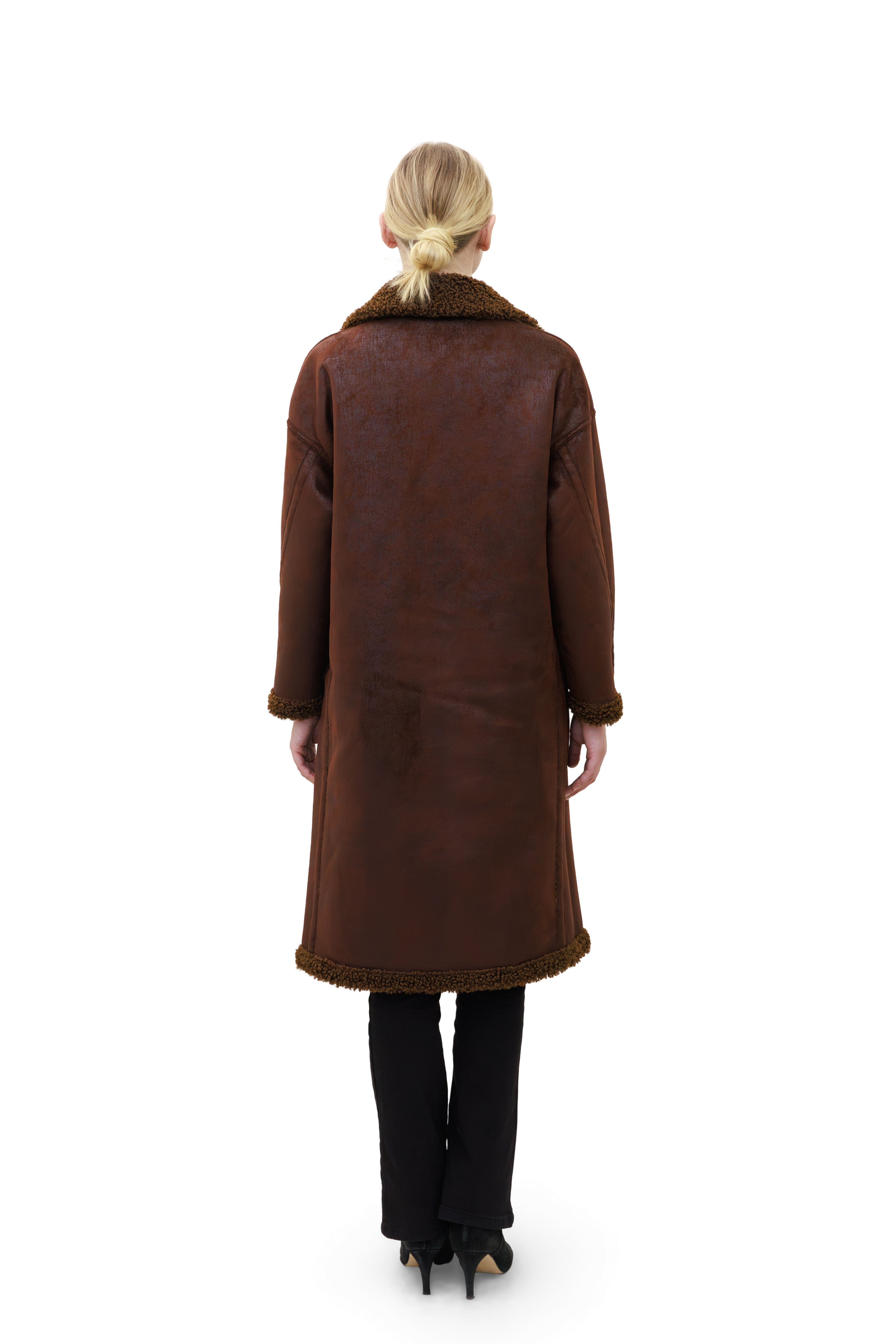 Birchwood - Reversible faux sherpa coat with notch collar
