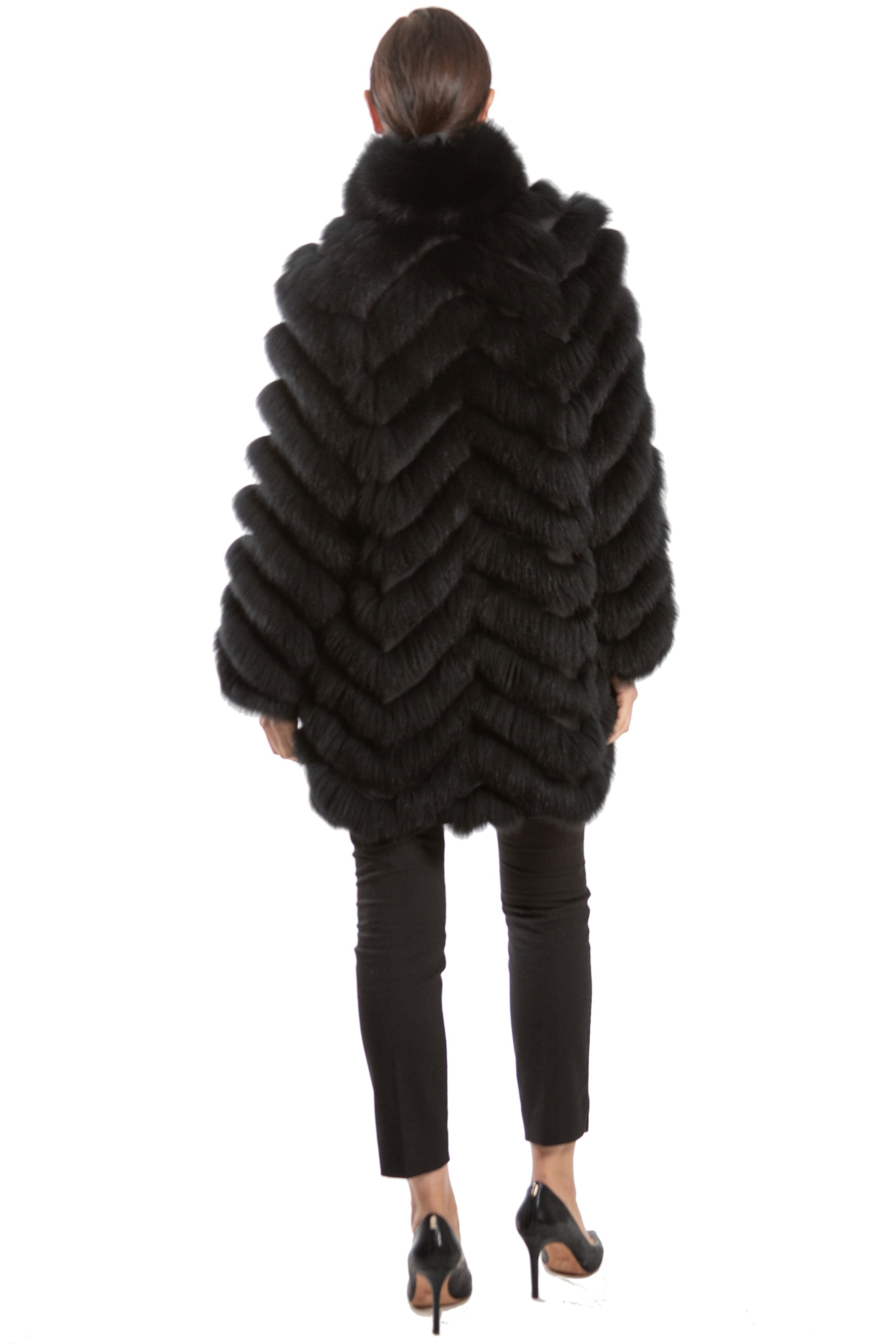 BROADWAY - Lightweight Chevron Fox Reversible Microfabric Jacket