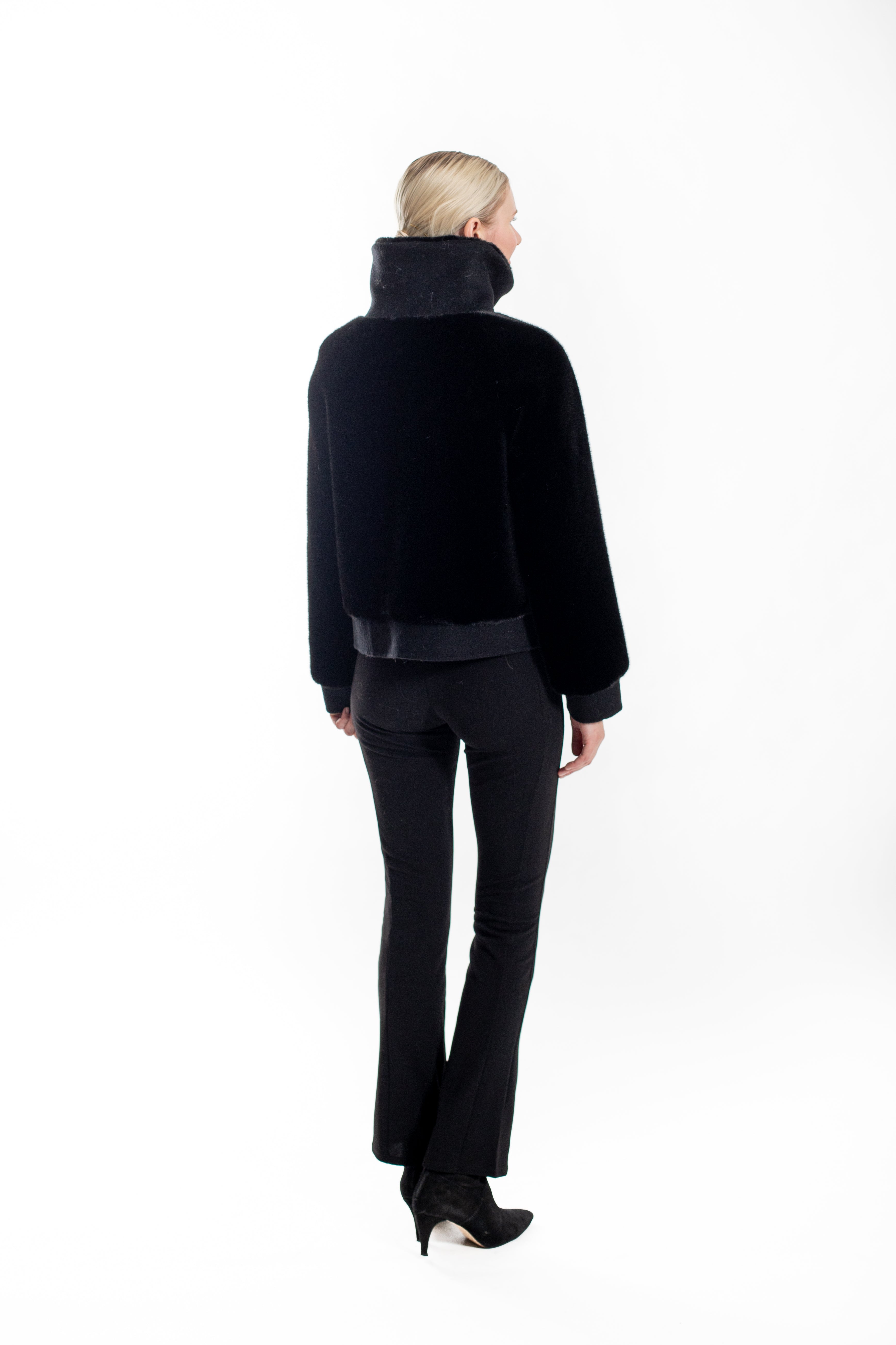 Dijon - Faux Mink Chevron Jacket