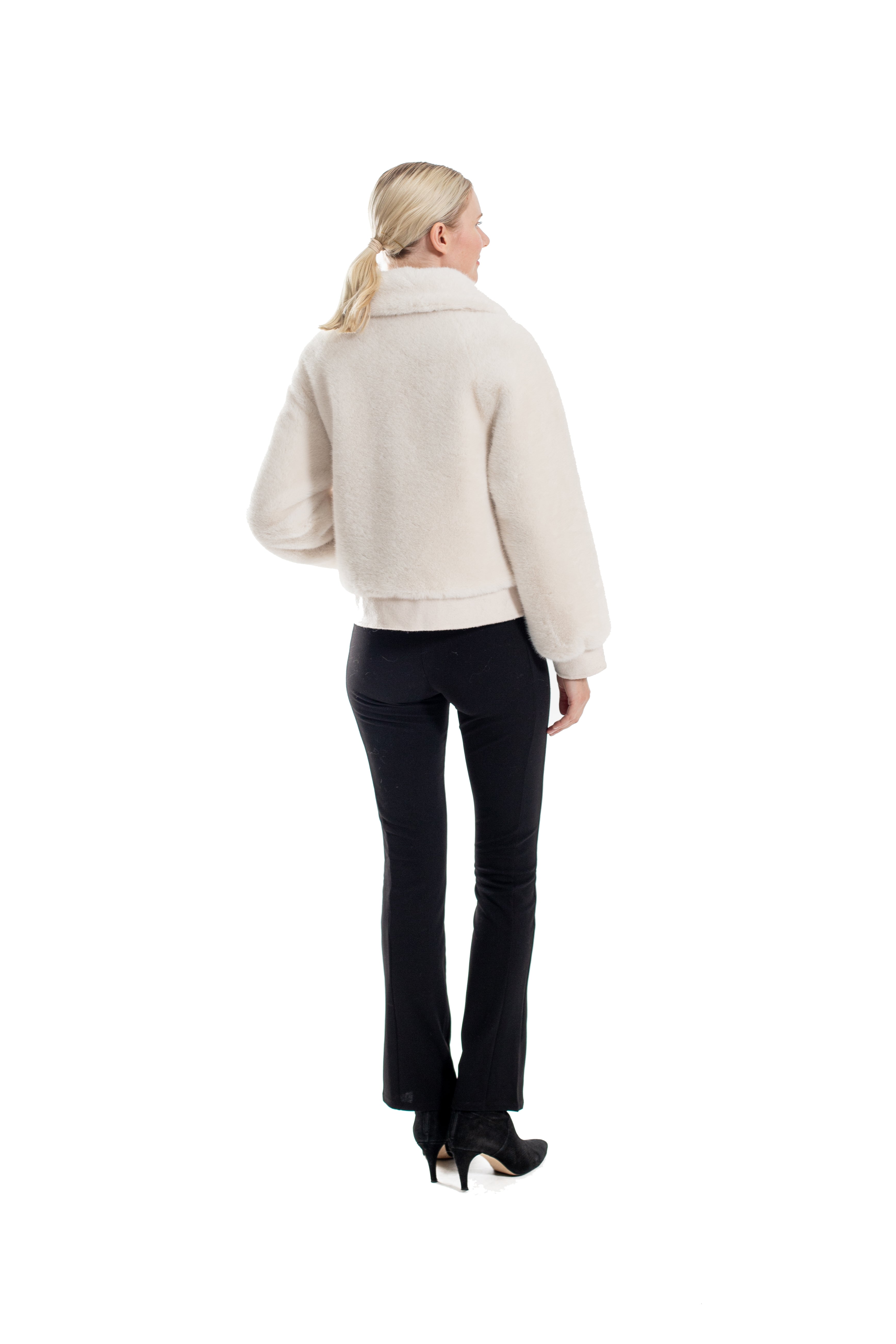 Dijon - Faux Mink Chevron Jacket