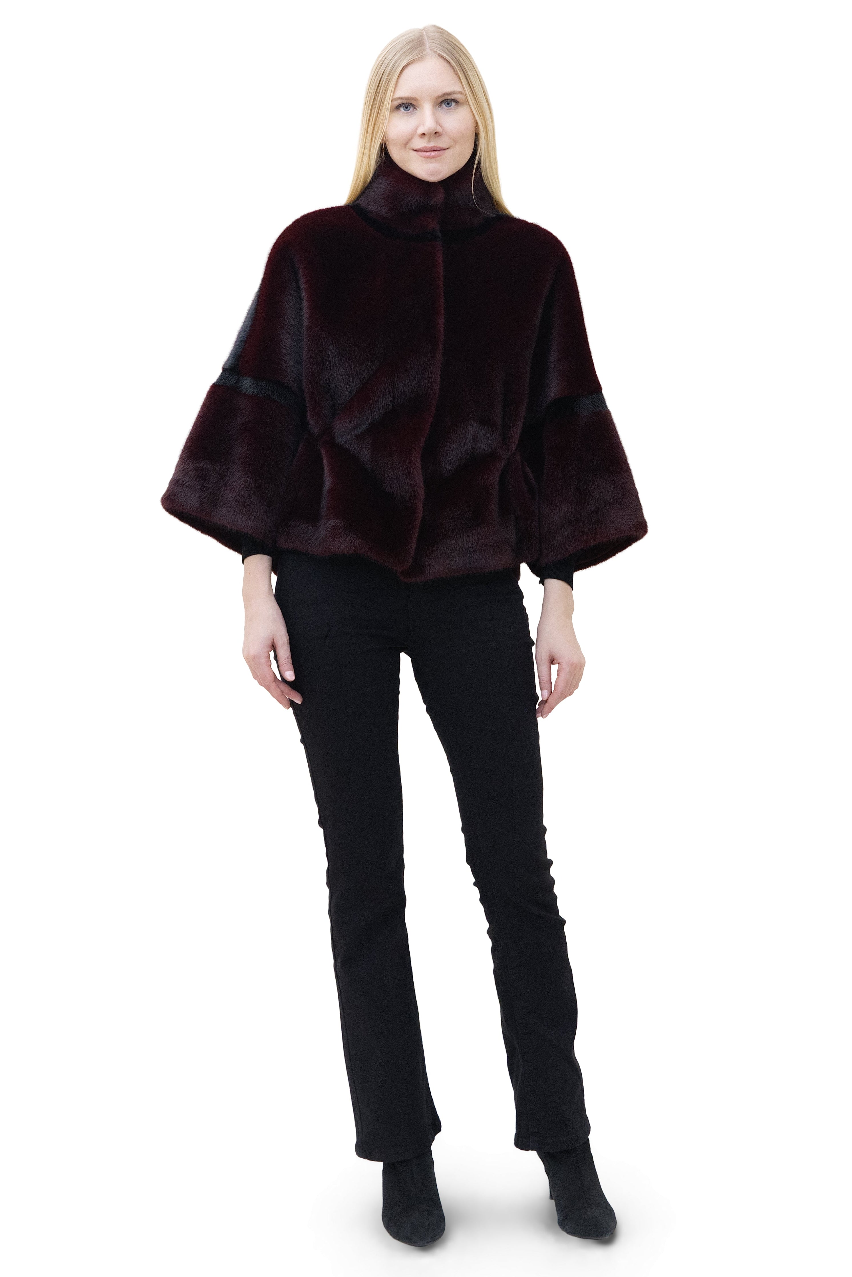Arosa- Faux Mink Drawstring Jacket