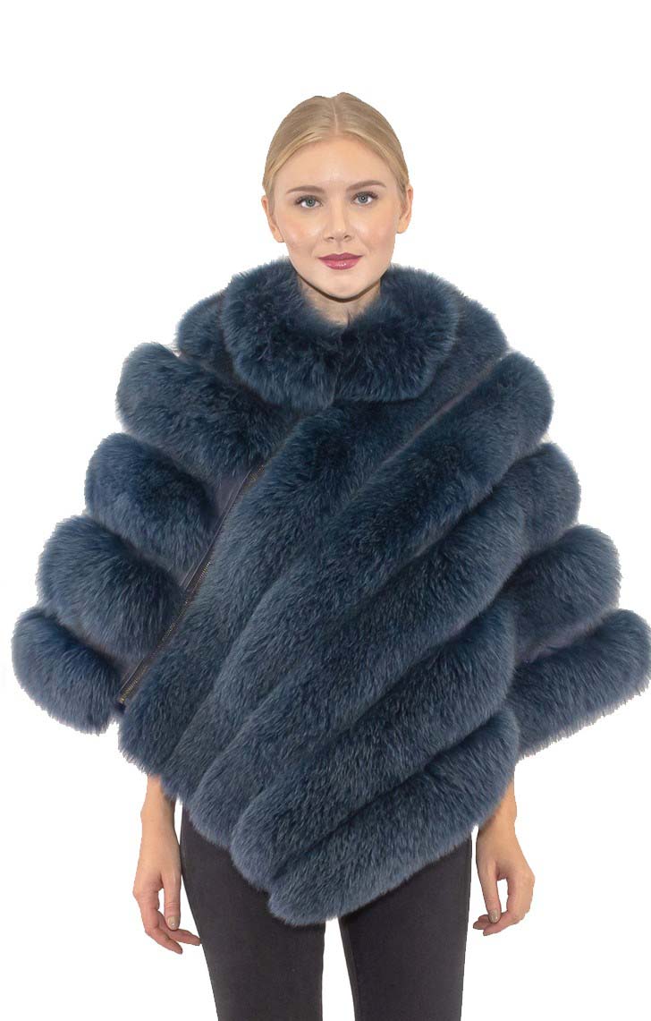 MAUI - Poncho with Diagonal Zipper