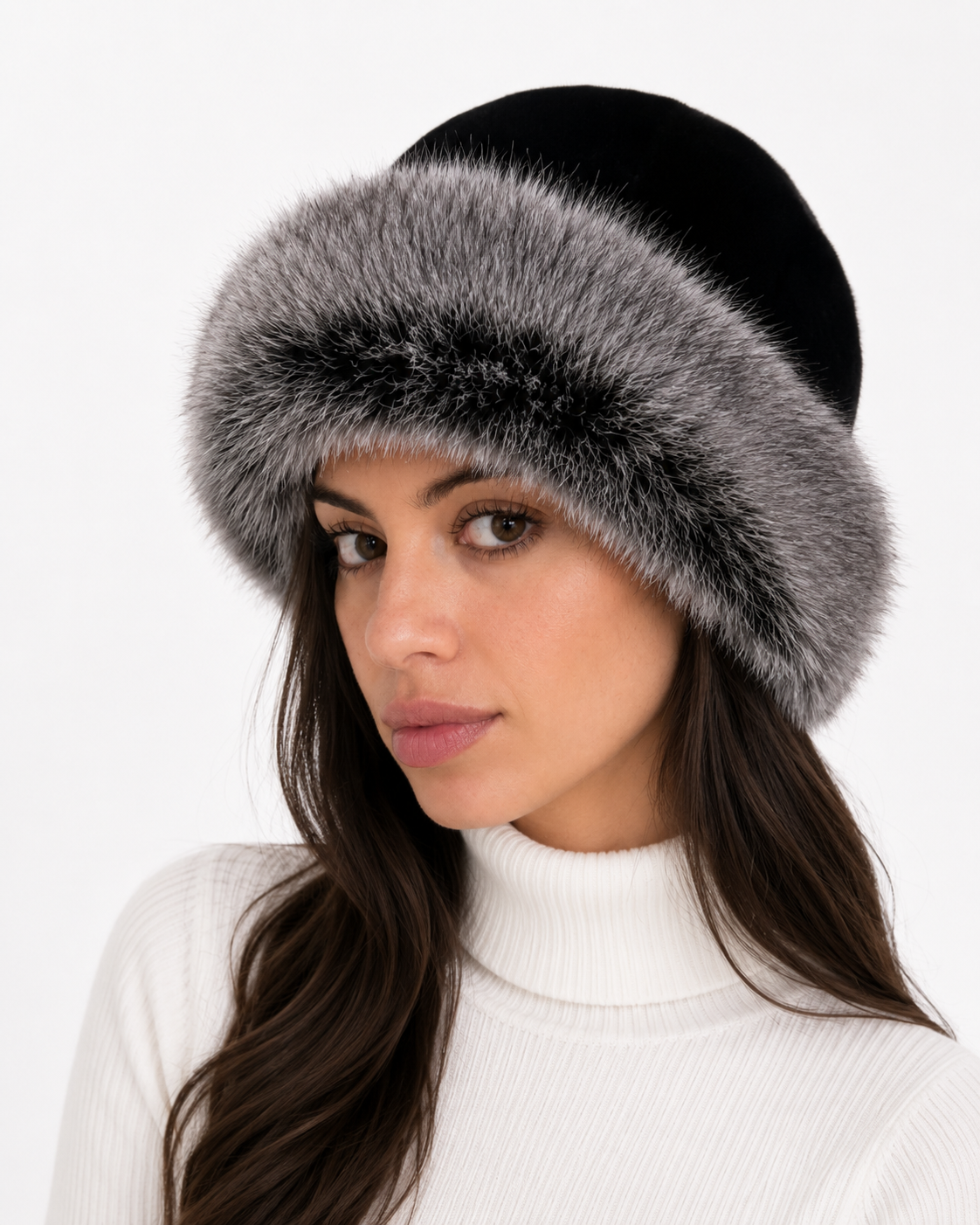 Millstone - Faux Fur Trim Suede Winter Hat