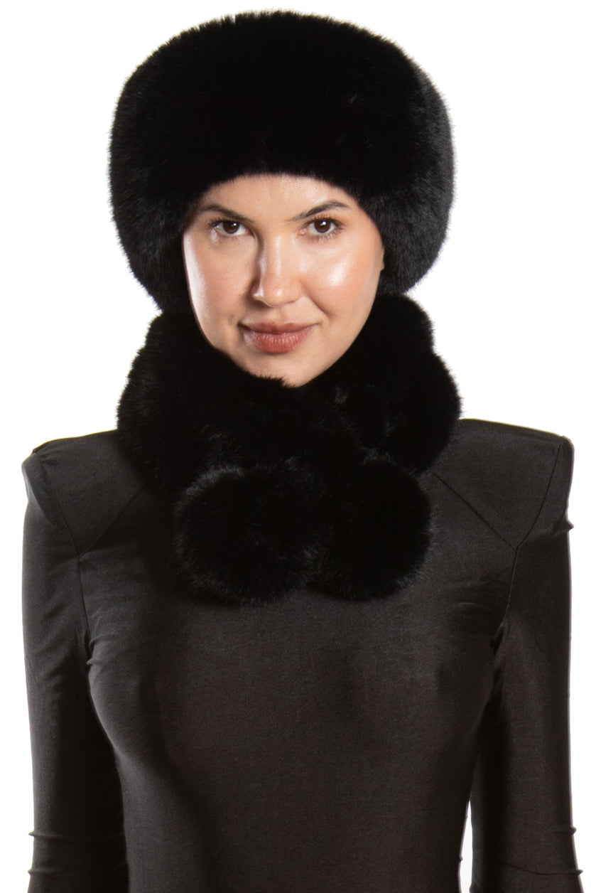 Gift Set - Faux Fur Headband and Faux Fur Scarf