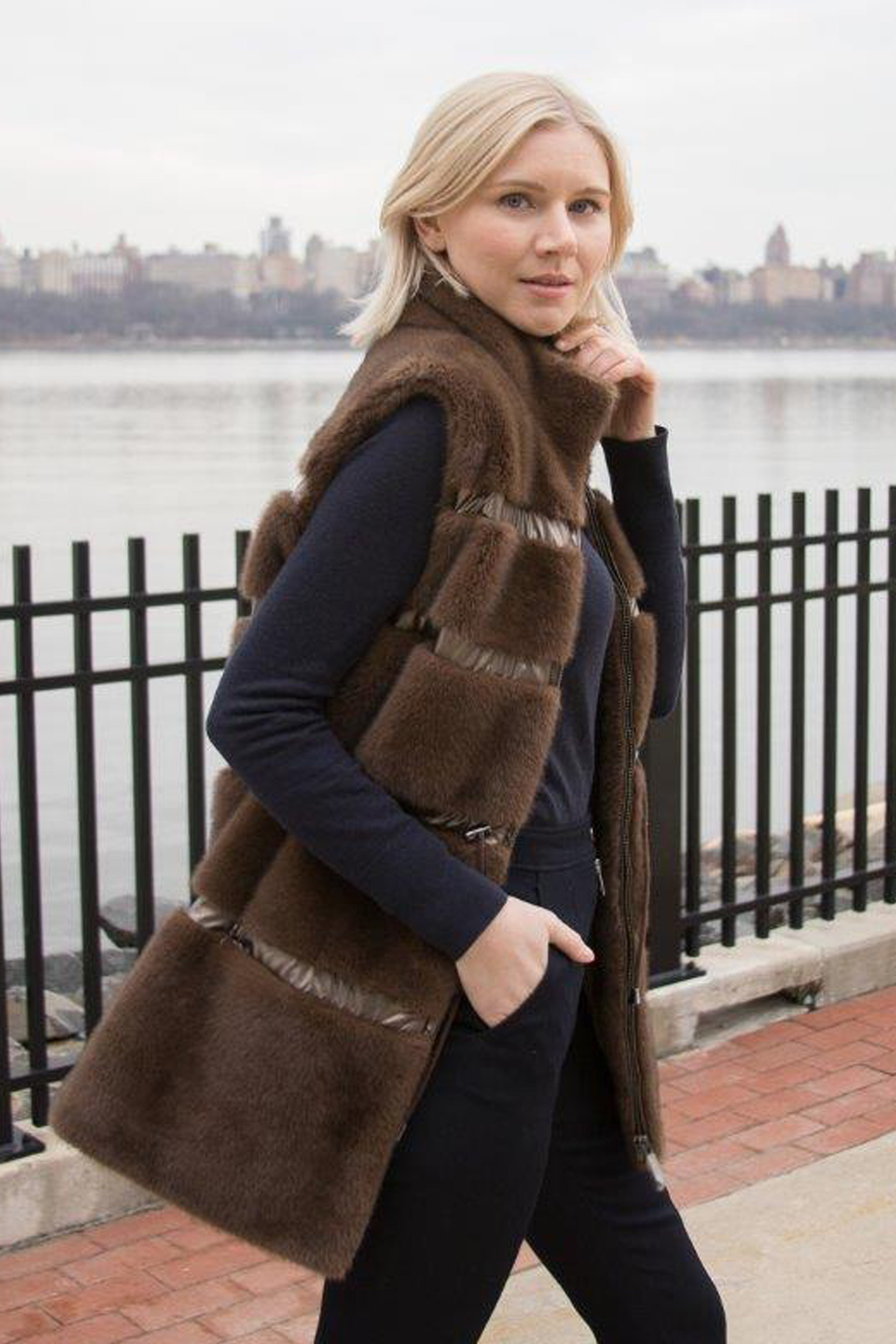 Siena- Mixed Media Faux Fur Vest