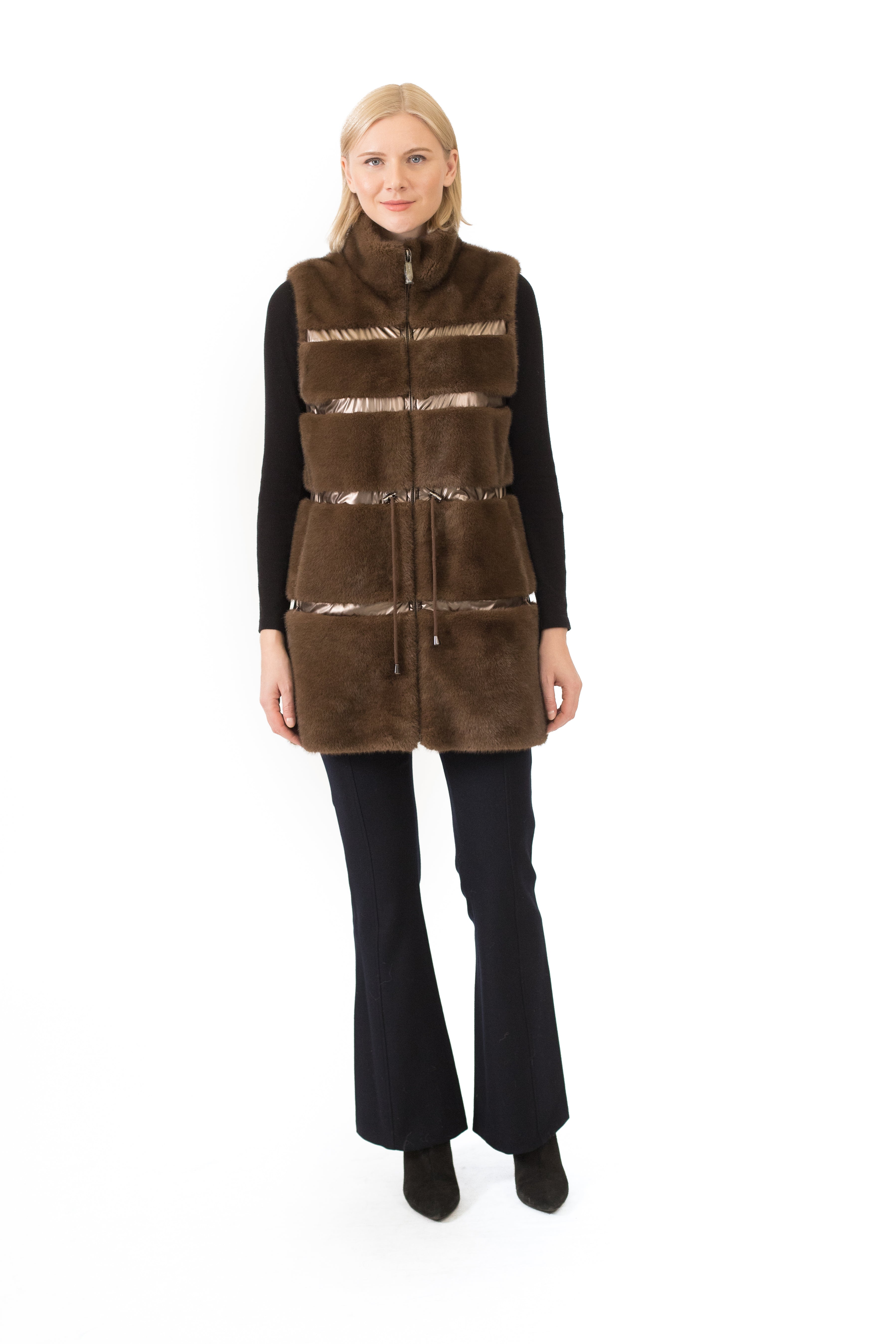 Siena- Mixed Media Faux Fur Vest