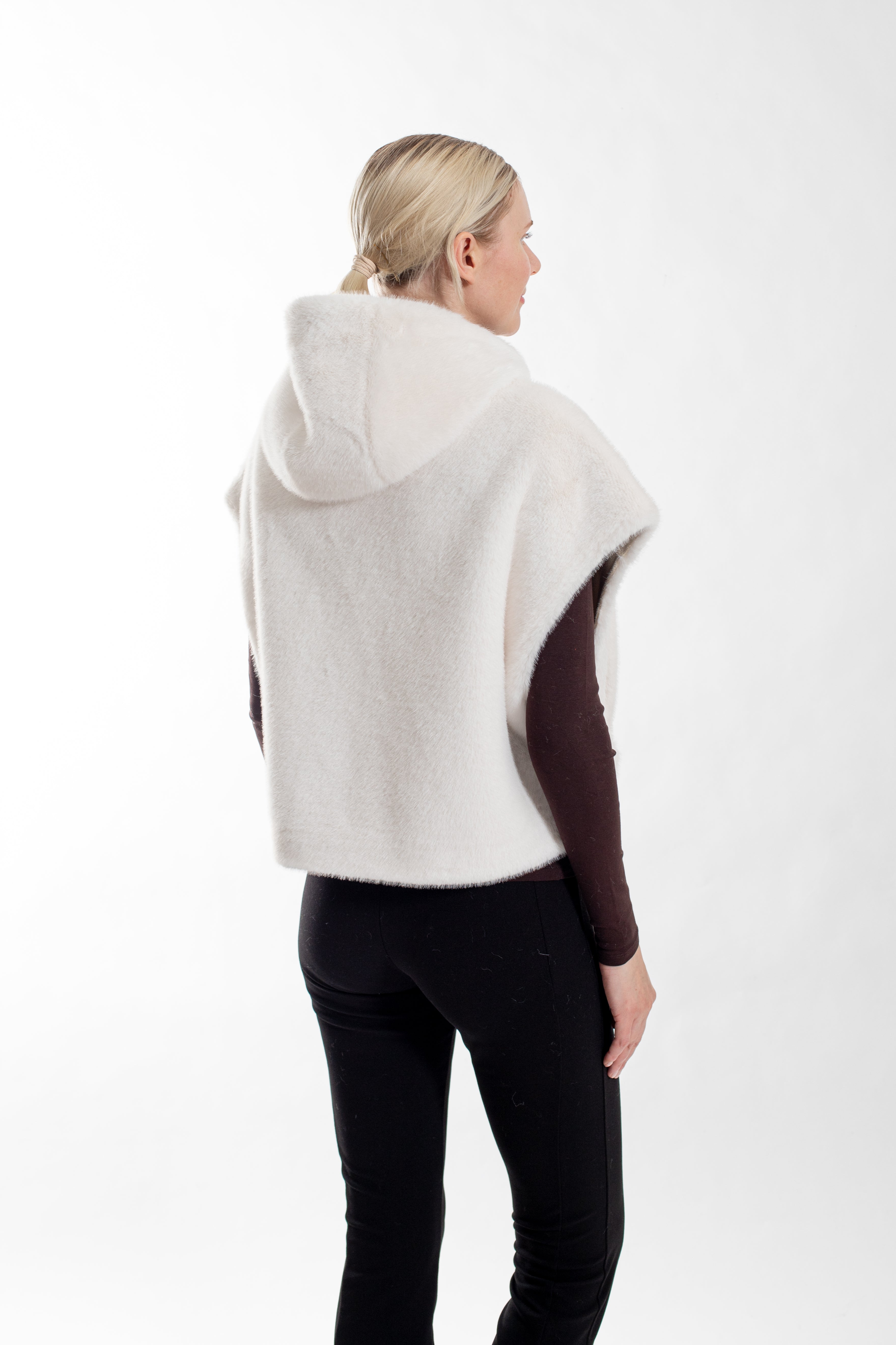 Cochem - Faux Mink Hooded Vest