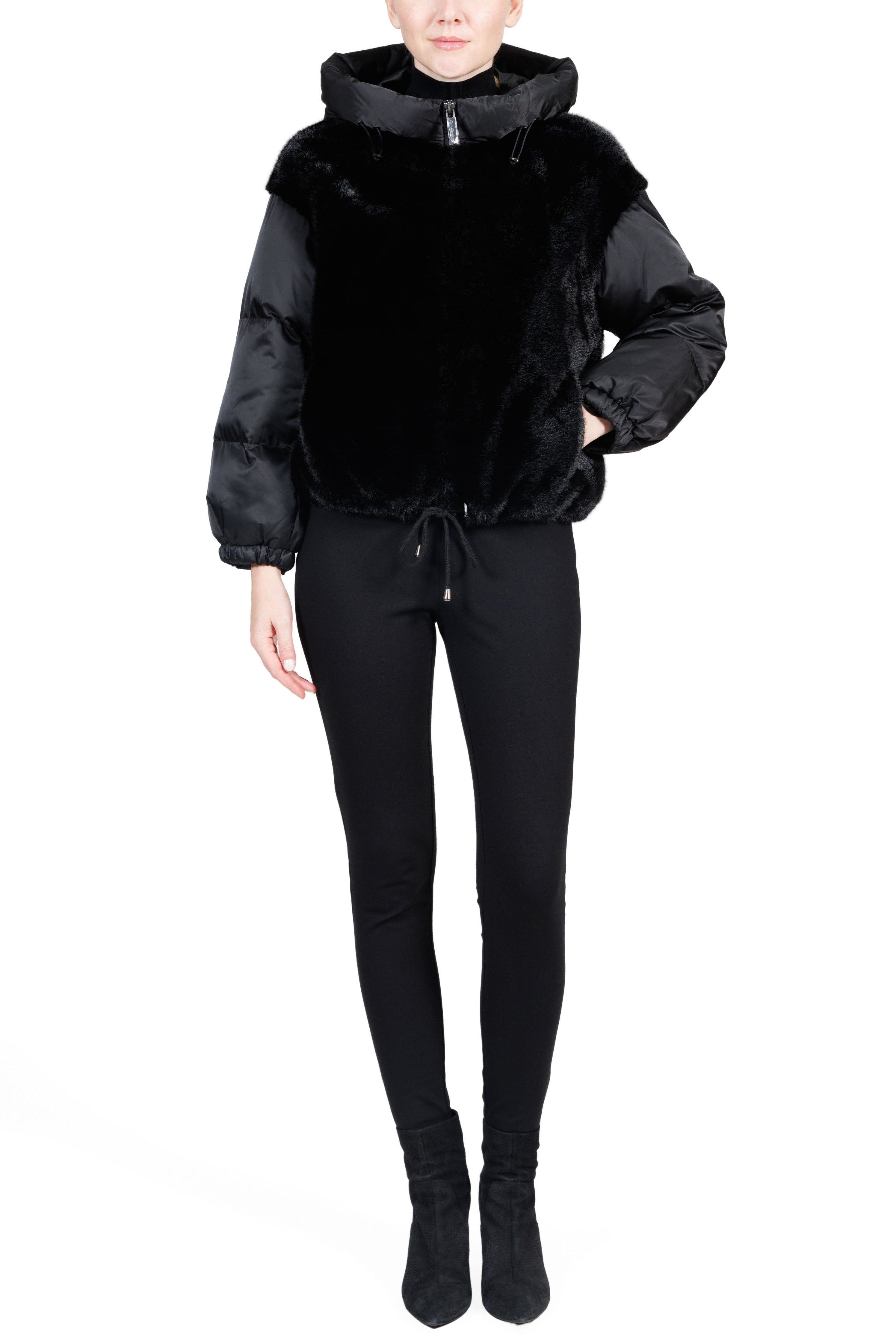 Frostvale - Faux Fur and Nylon Hooded Jacket