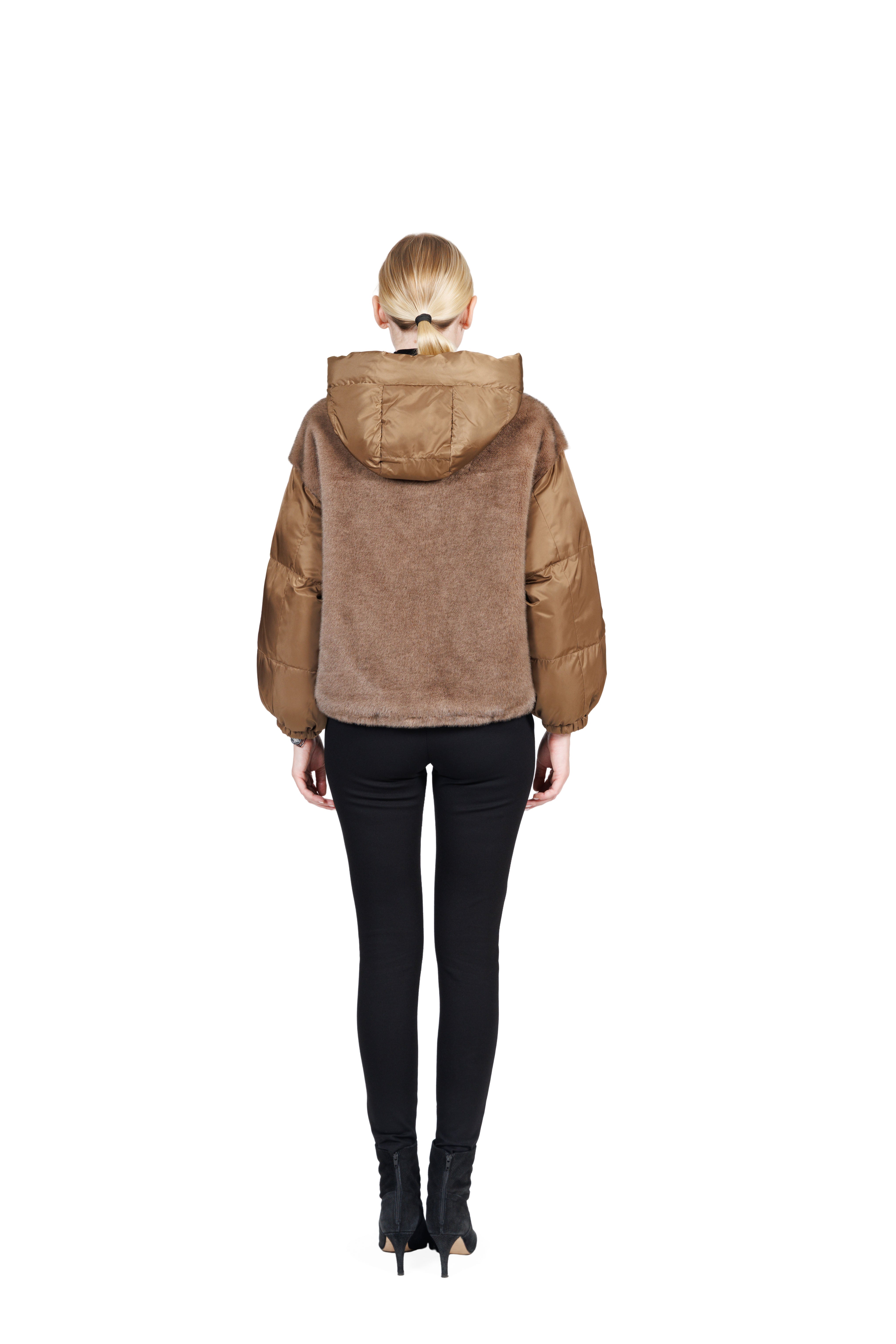 Frostvale - Faux Fur and Nylon Hooded Jacket