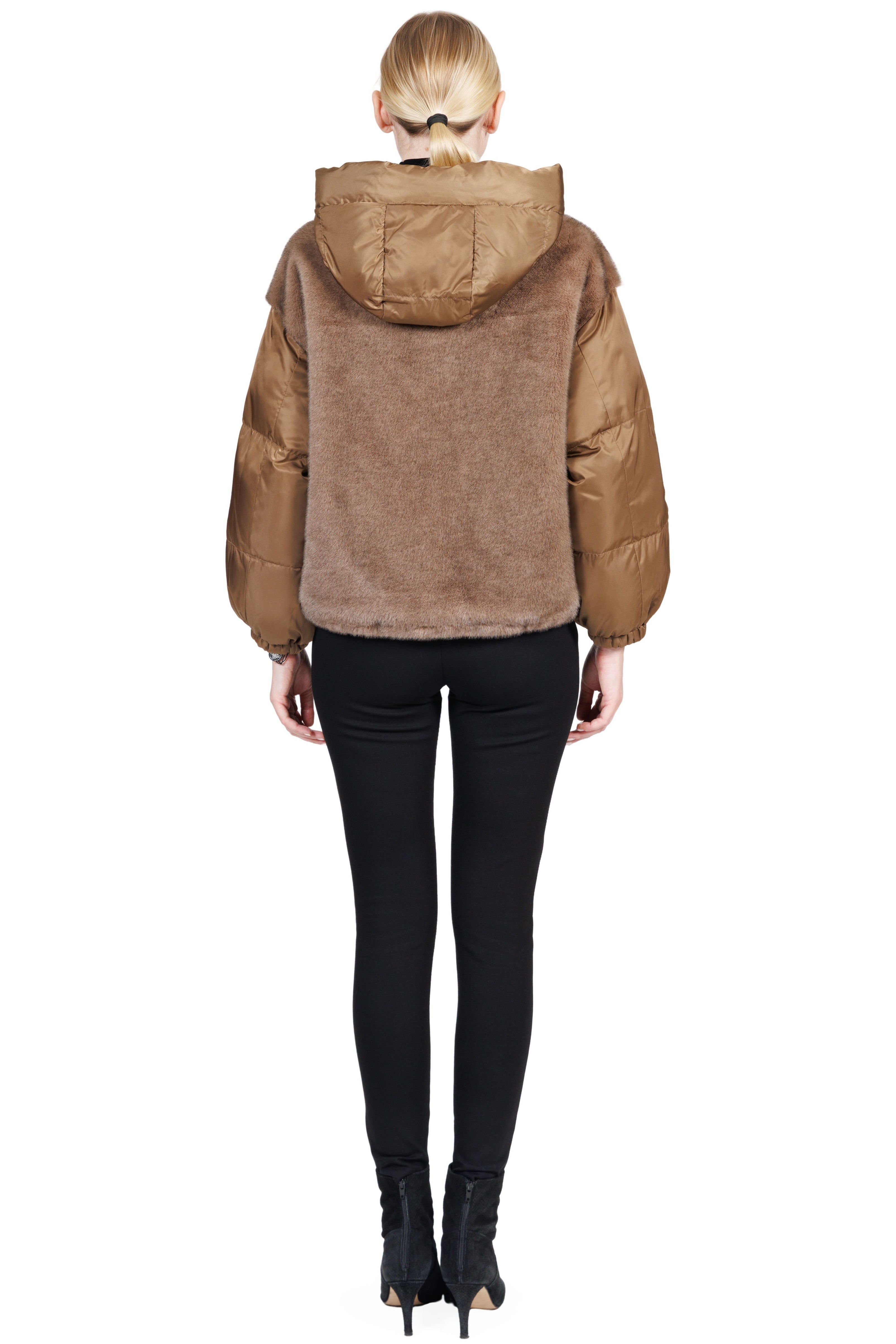 Frostvale - Faux Fur and Nylon Hooded Jacket