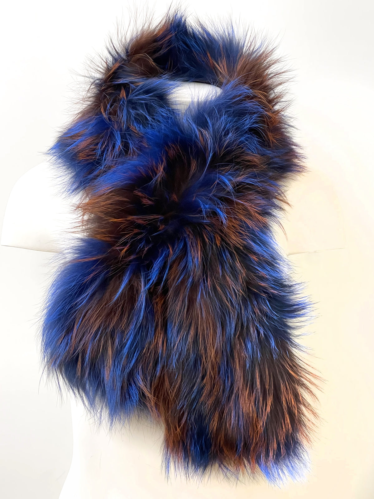Knitted Silver Fox Pull Through Scarf