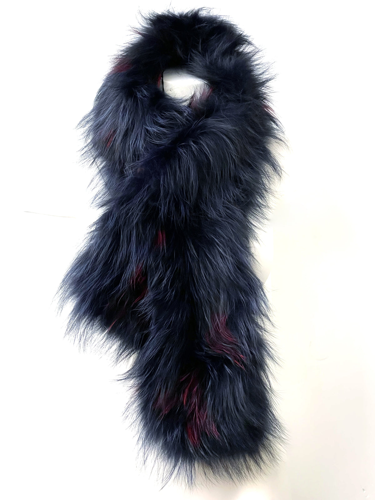 Knitted Silver Fox Pull Through Scarf