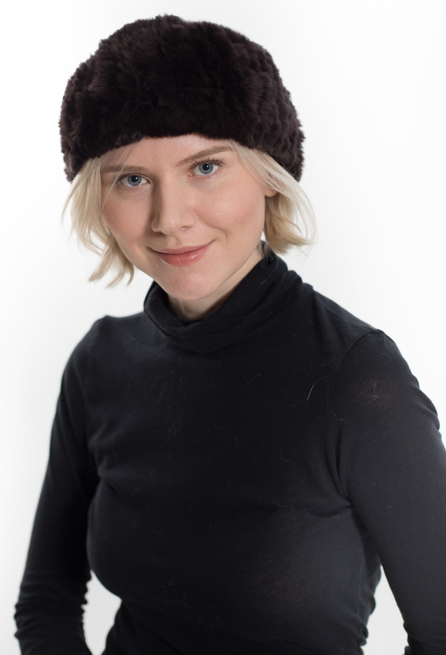 STAFFORD - Knitted Rex Rabbit Headband /Neck Warmer
