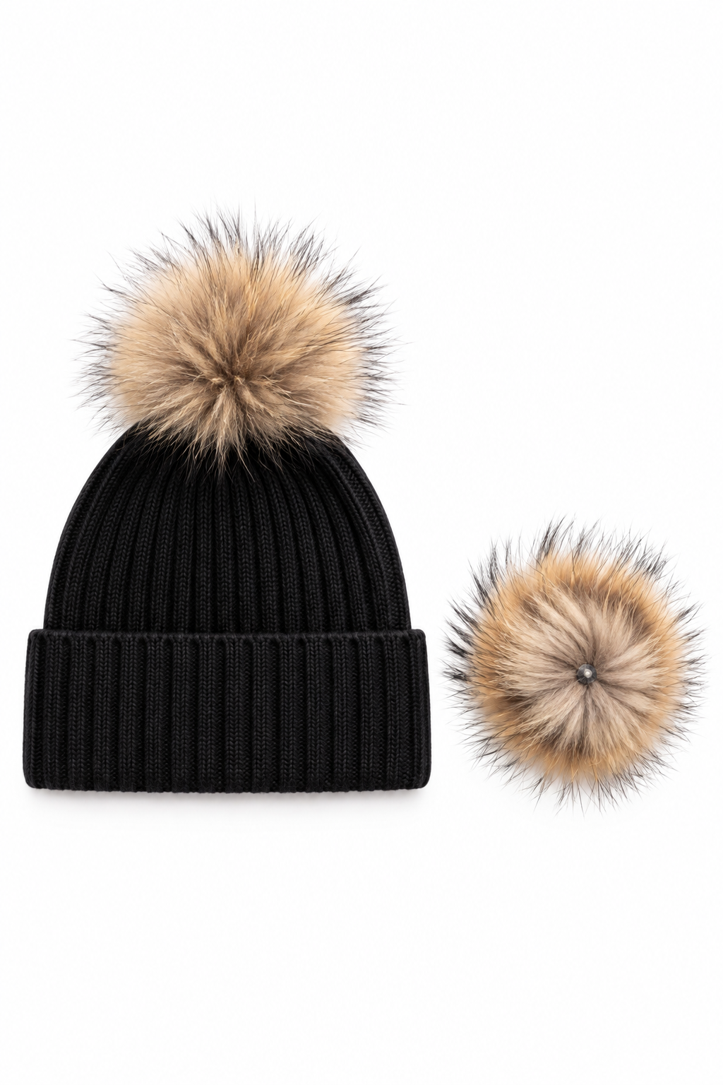 Stowe- Cashmere Pom-Pom Beanie