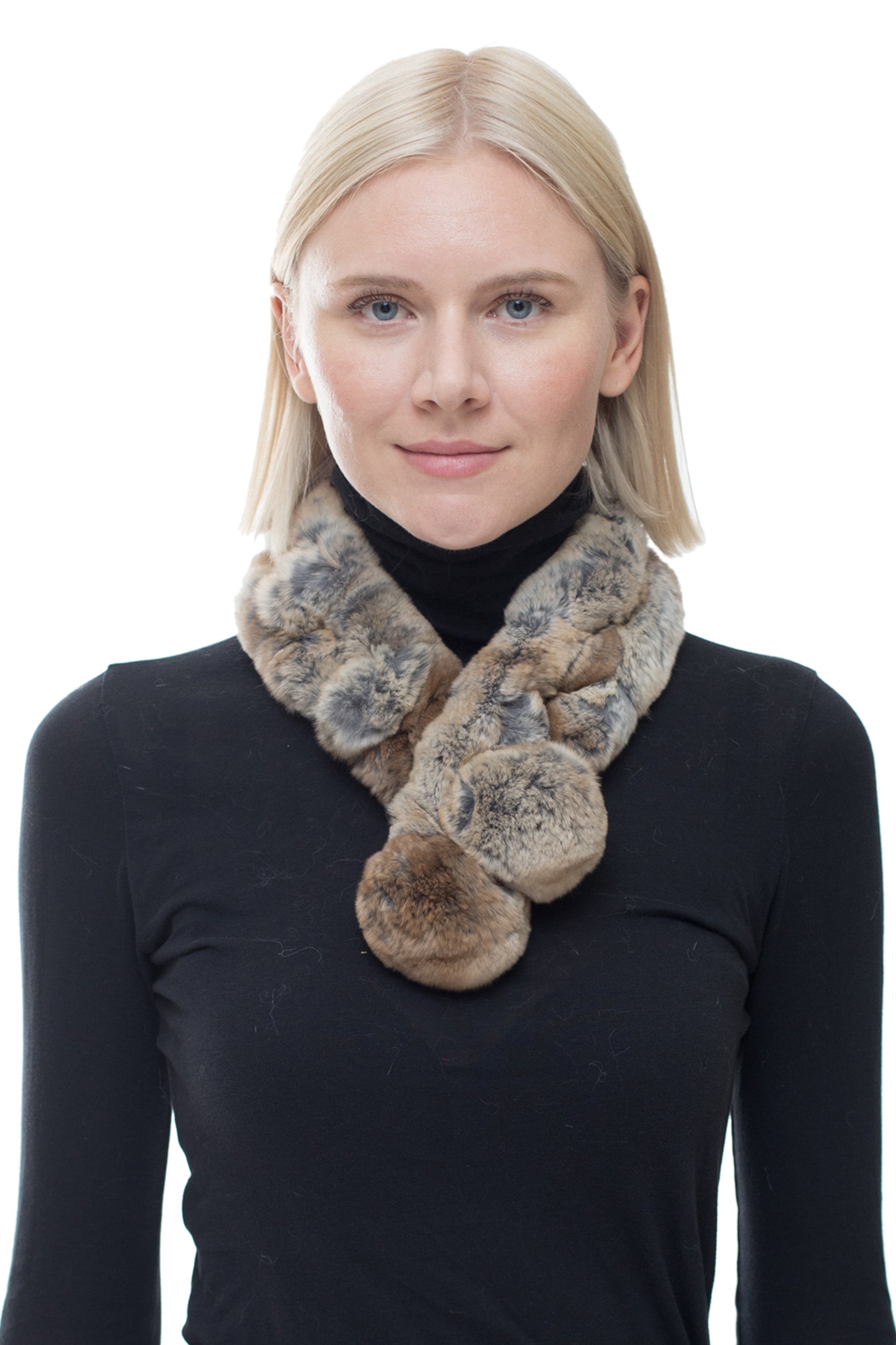 NOTTINGHAM - Neck Warmer with Pom-Pom