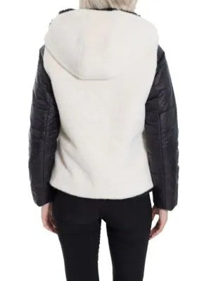 MERCER - Puff Jacket with Fur Panels