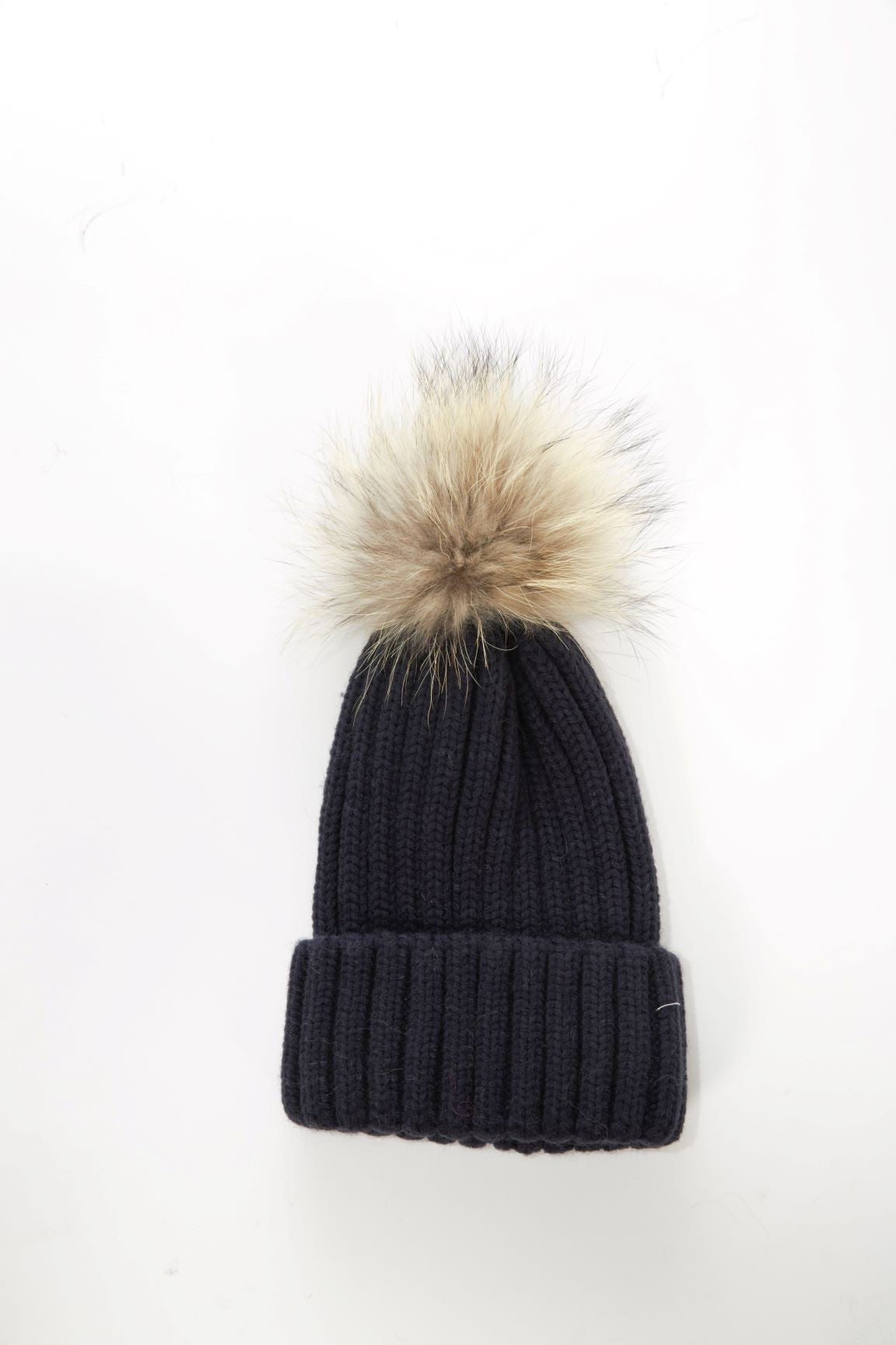 Montecito- Ribbed Knit Pom-Pom Beanie