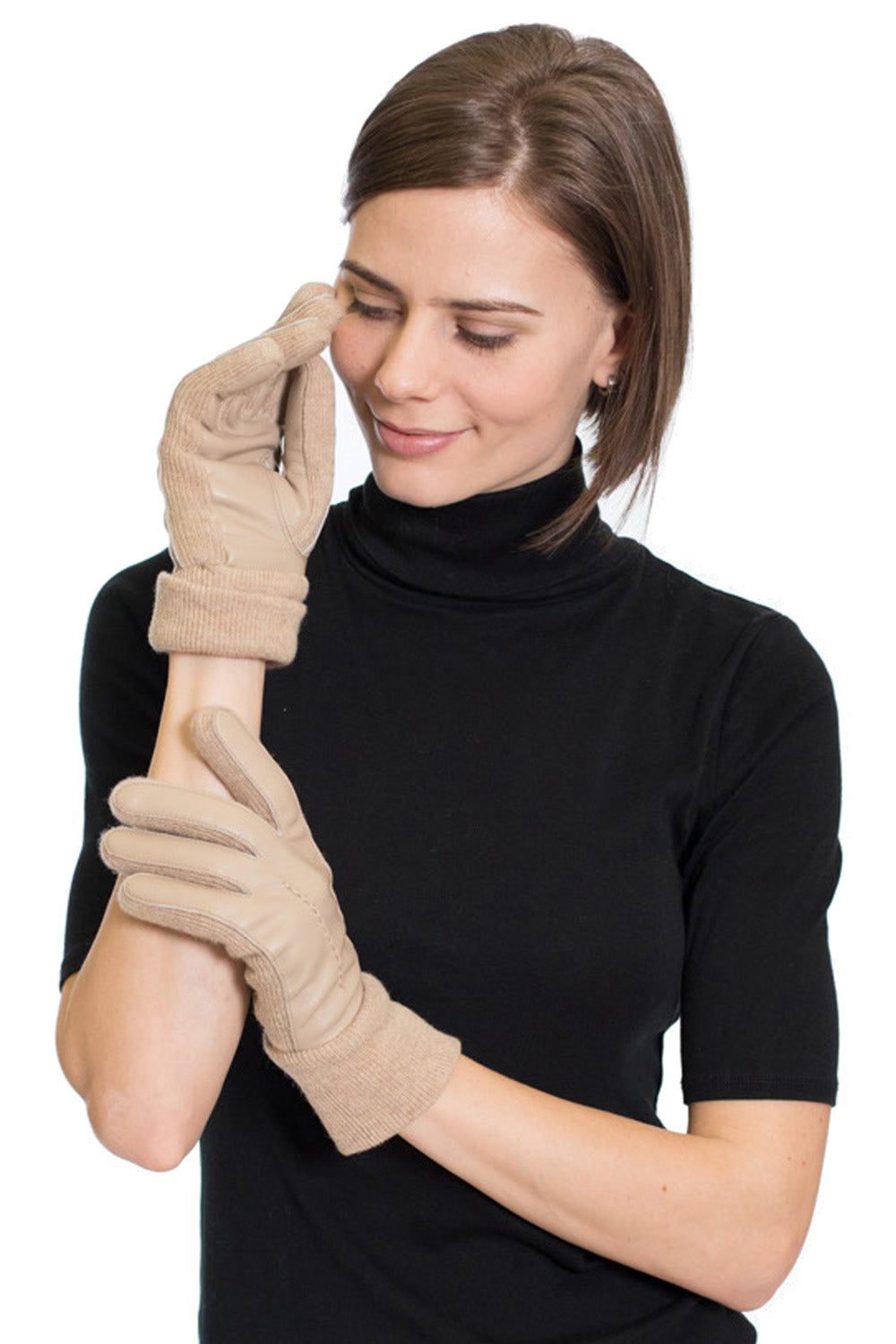 Redwood - Leather and Knit Gloves