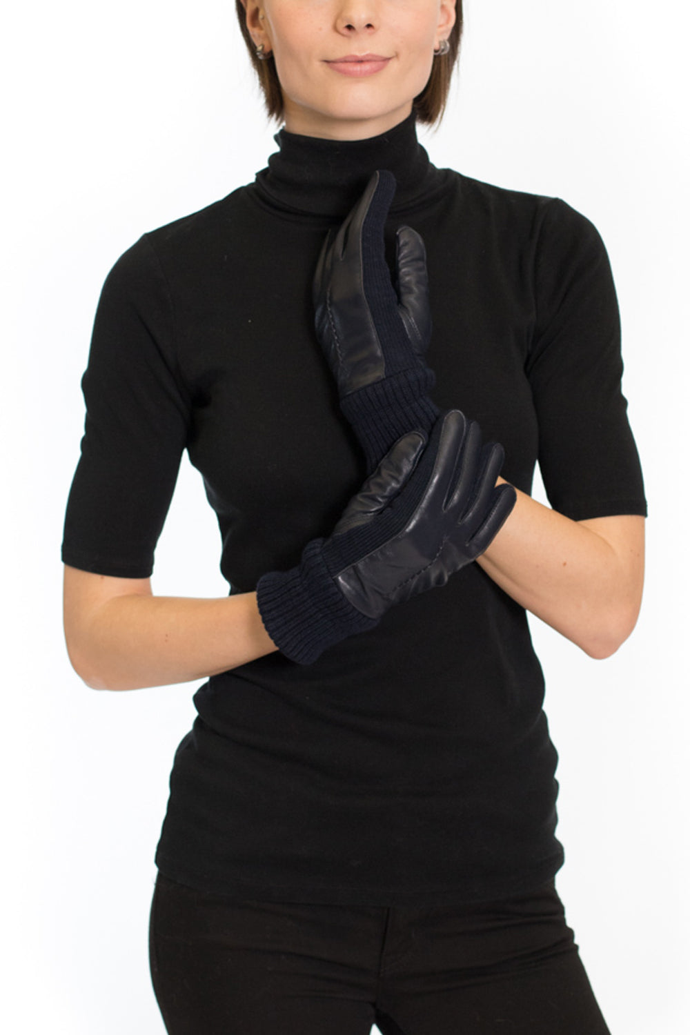 Redwood - Leather and Knit Gloves
