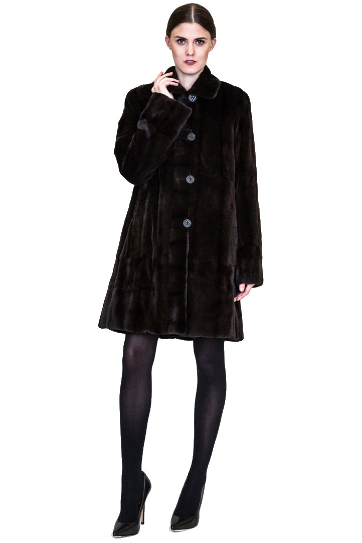 DURHAM - Reversible Sheared Mink Coat