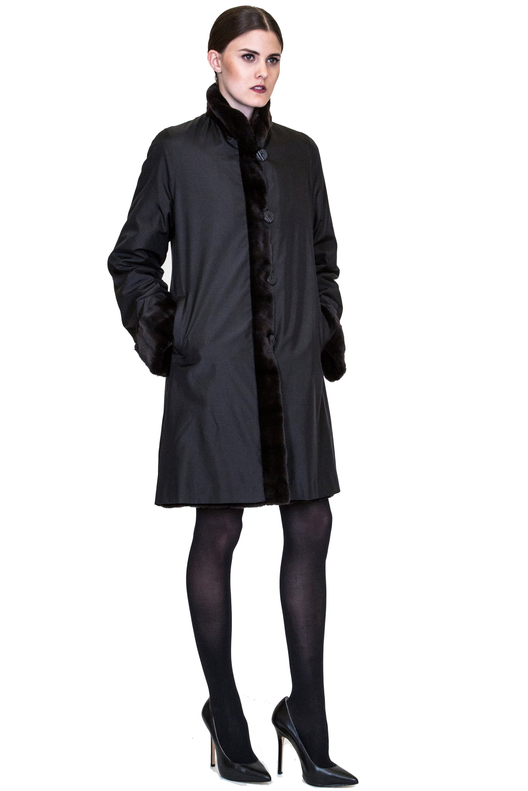 DURHAM - Reversible Sheared Mink Coat