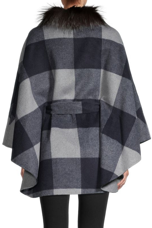NORA - Cashmere Blend Belted Cape