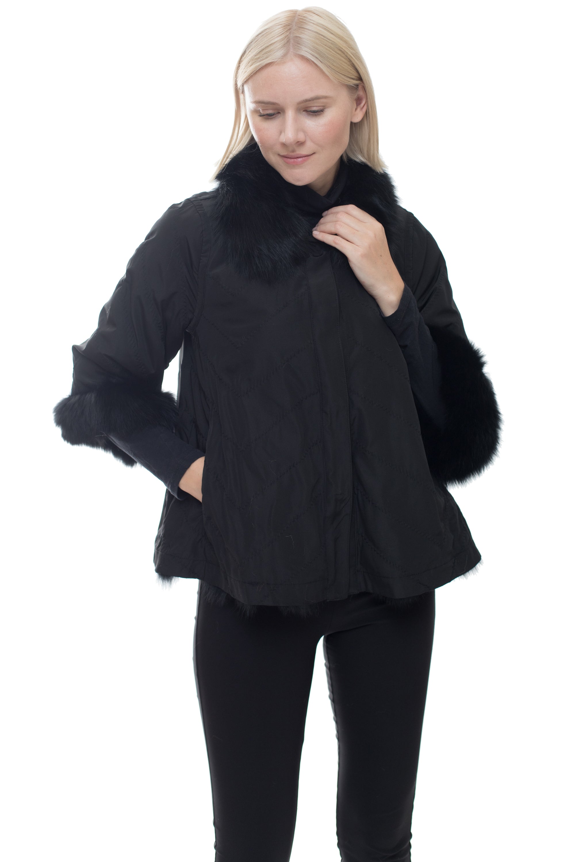 CLOSTER - Reversible Fox Fur Bolero