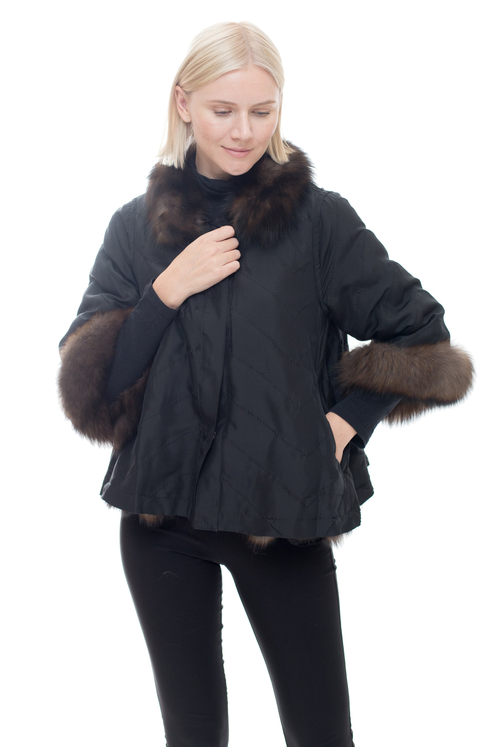 CLOSTER - Reversible Fox Fur Bolero