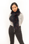 Knitted Silver Fox Pull Through Scarf