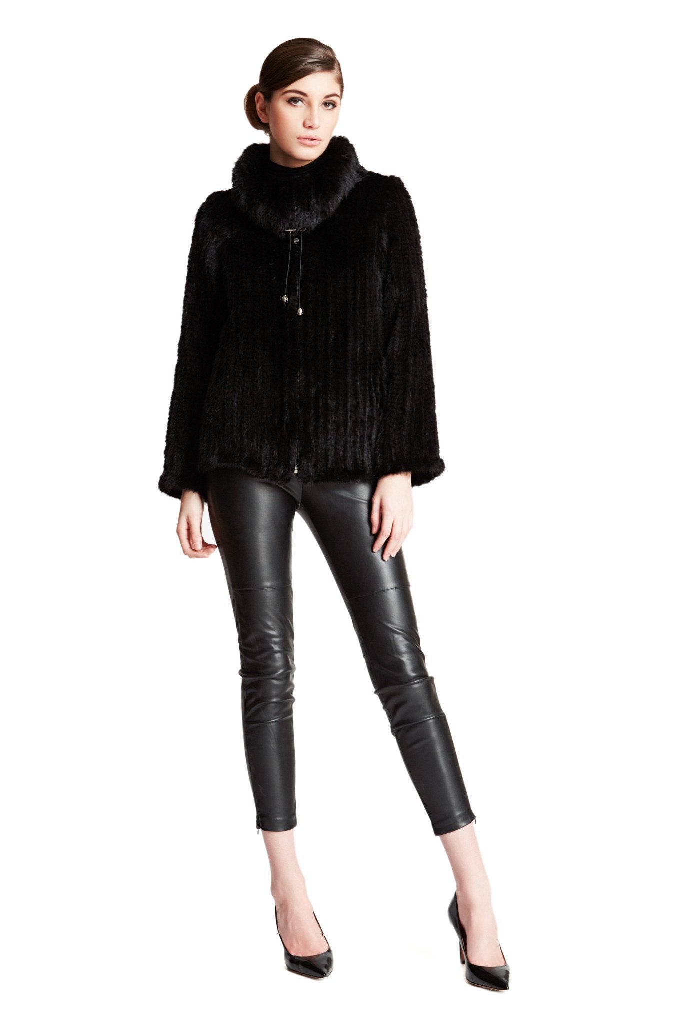 JESSEN - Knitted Mink Fur Bomber Jacket
