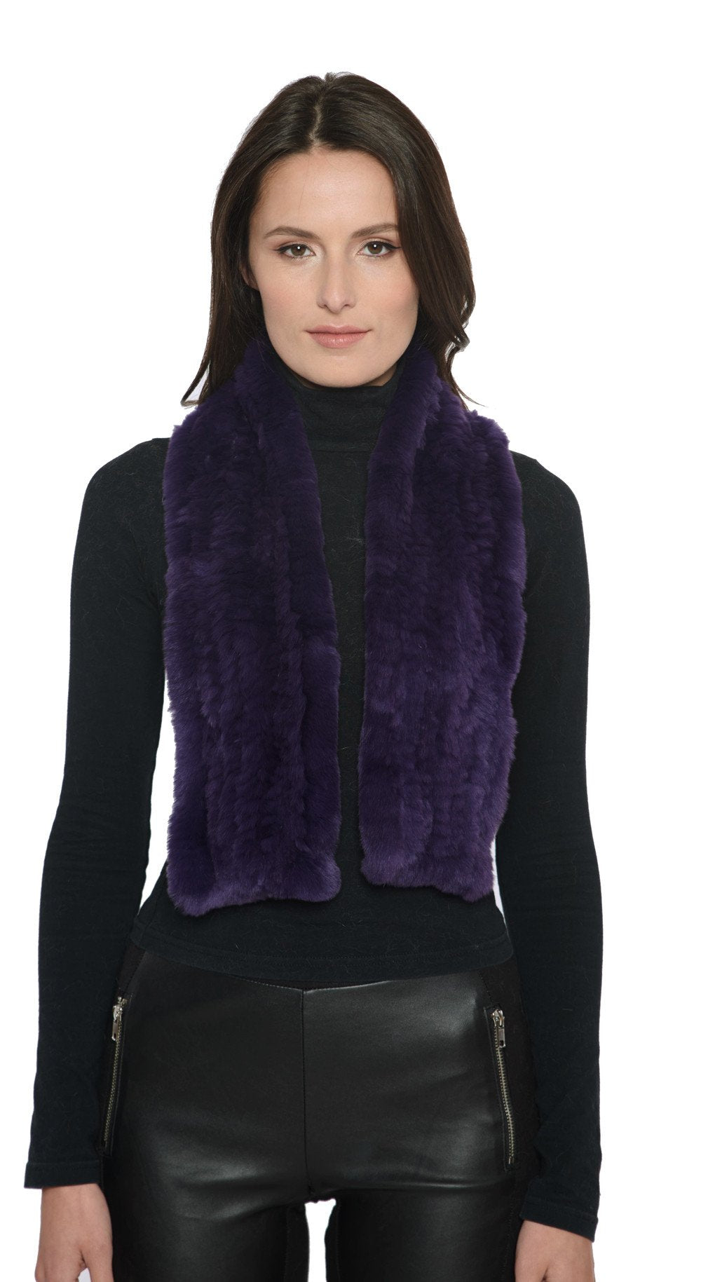 ORLEANS - Pull Through Rectangular Rex Rabbit Scarf