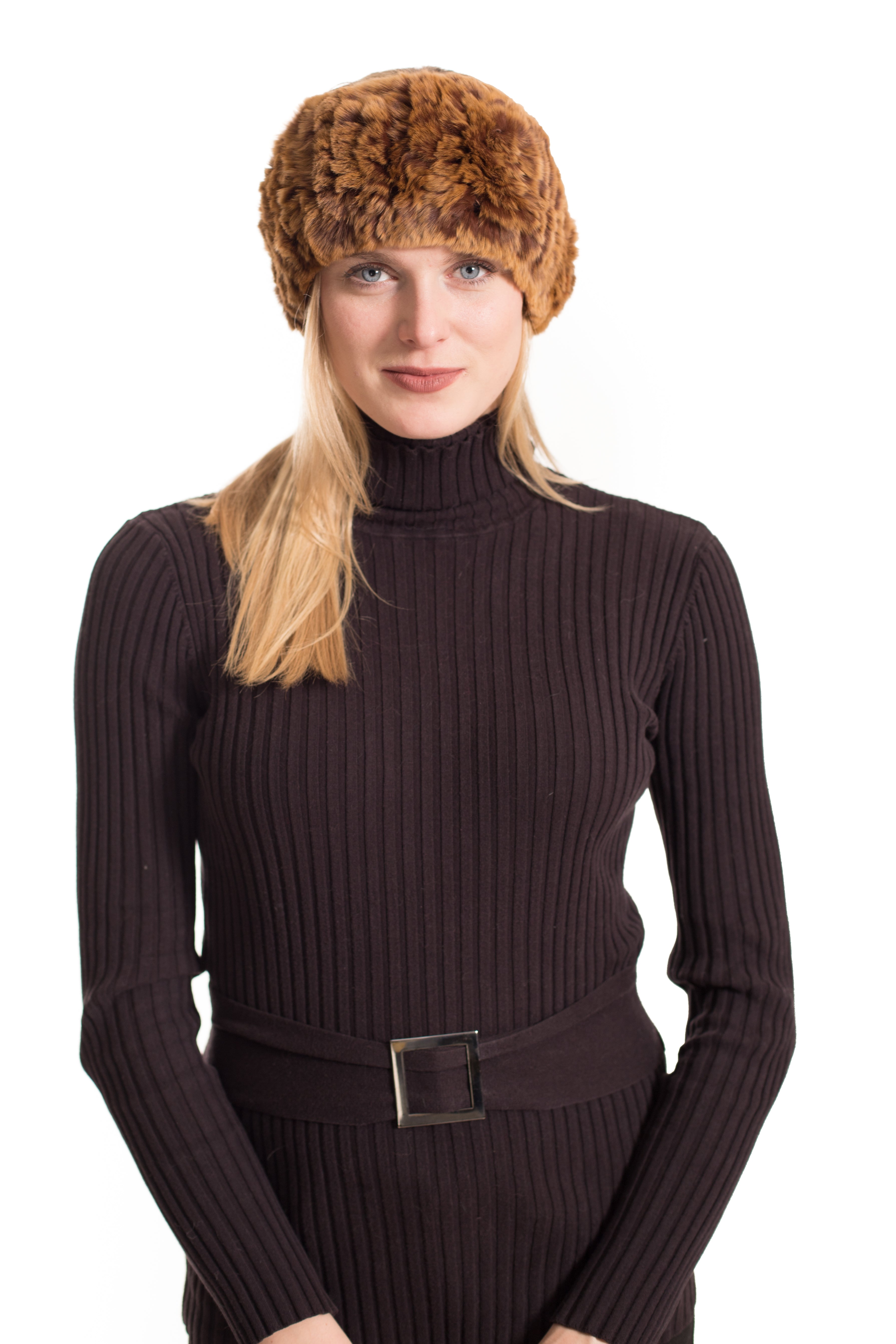 STAFFORD - Knitted Rex Rabbit Headband /Neck Warmer