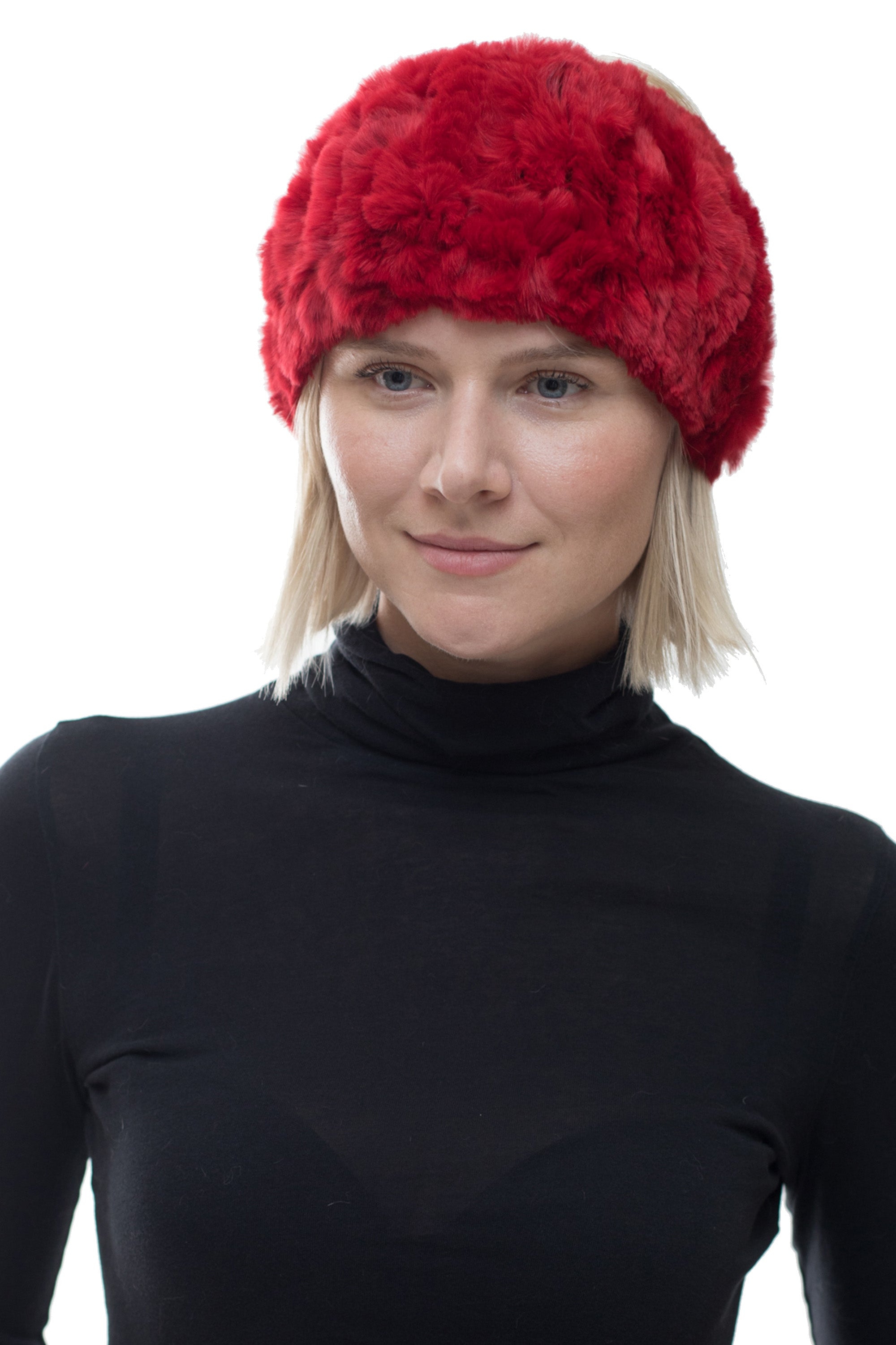 STAFFORD - Knitted Rex Rabbit Headband /Neck Warmer