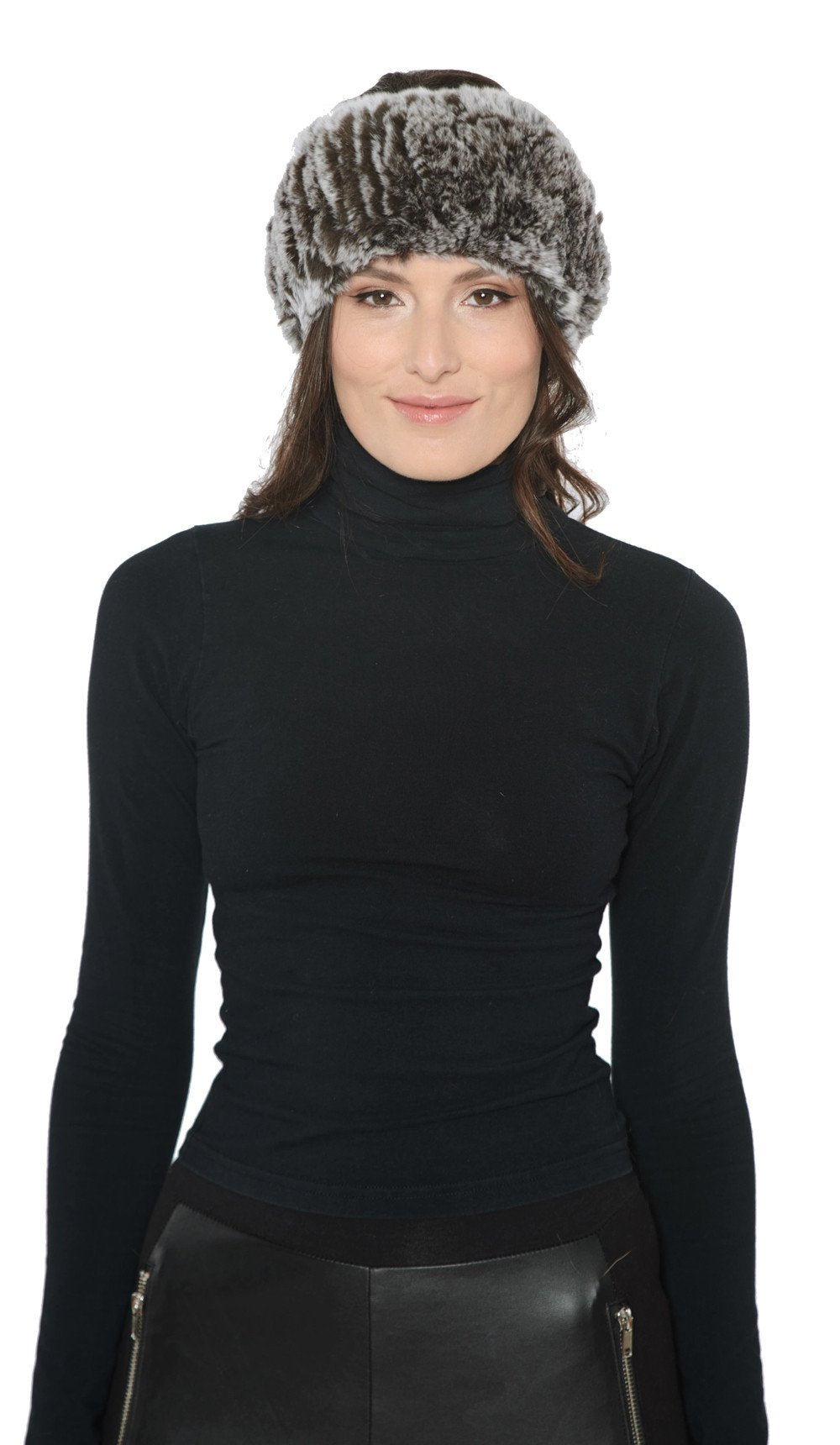 STAFFORD - Knitted Rex Rabbit Headband /Neck Warmer