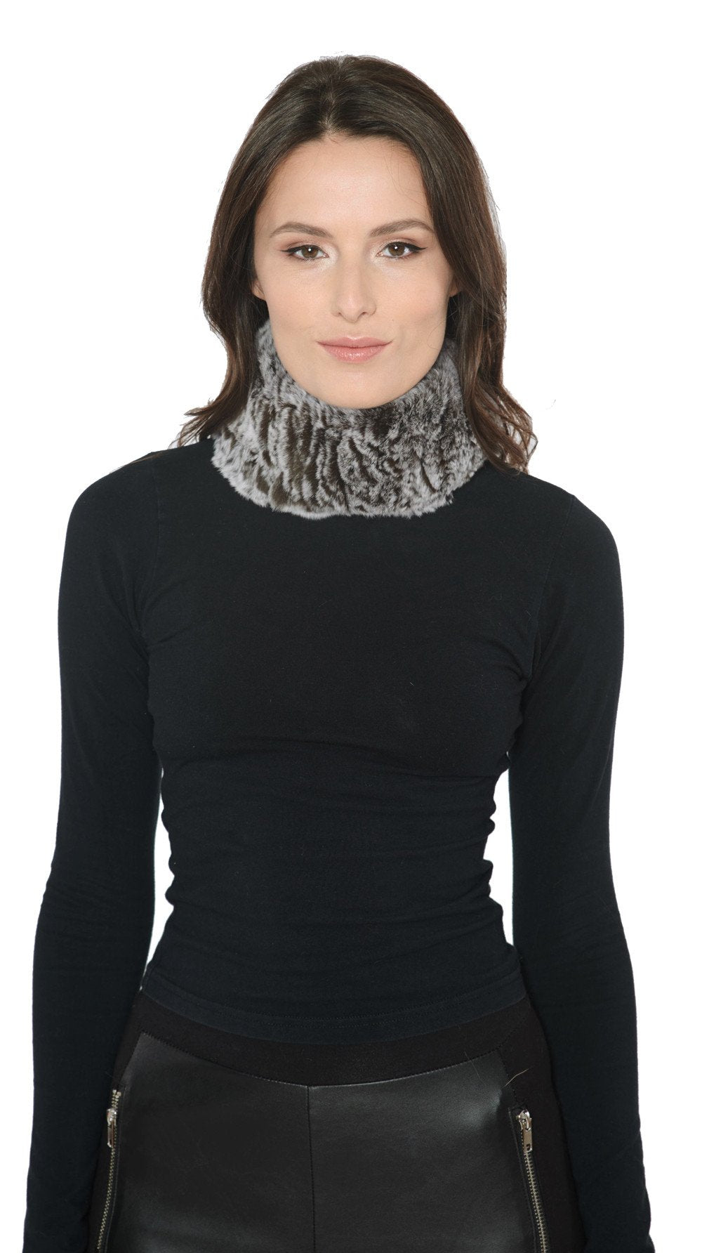 STAFFORD - Knitted Rex Rabbit Headband /Neck Warmer