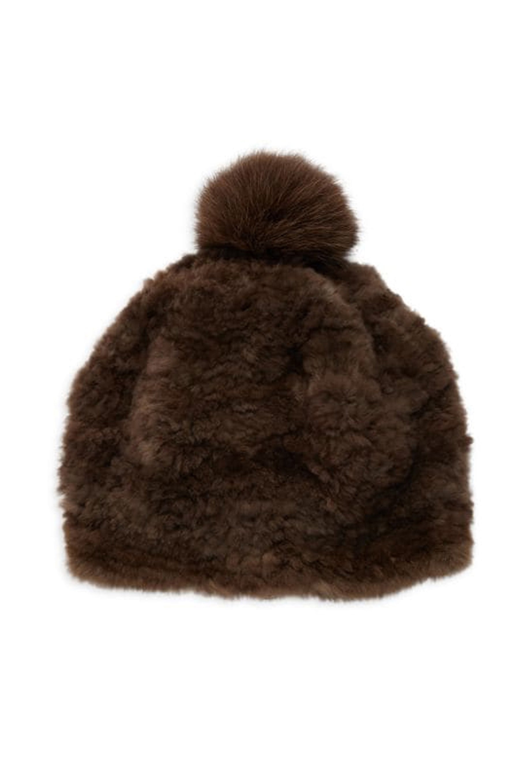 SYRACUSE - Pom-Pom Beaver with Fox Fur Beanie