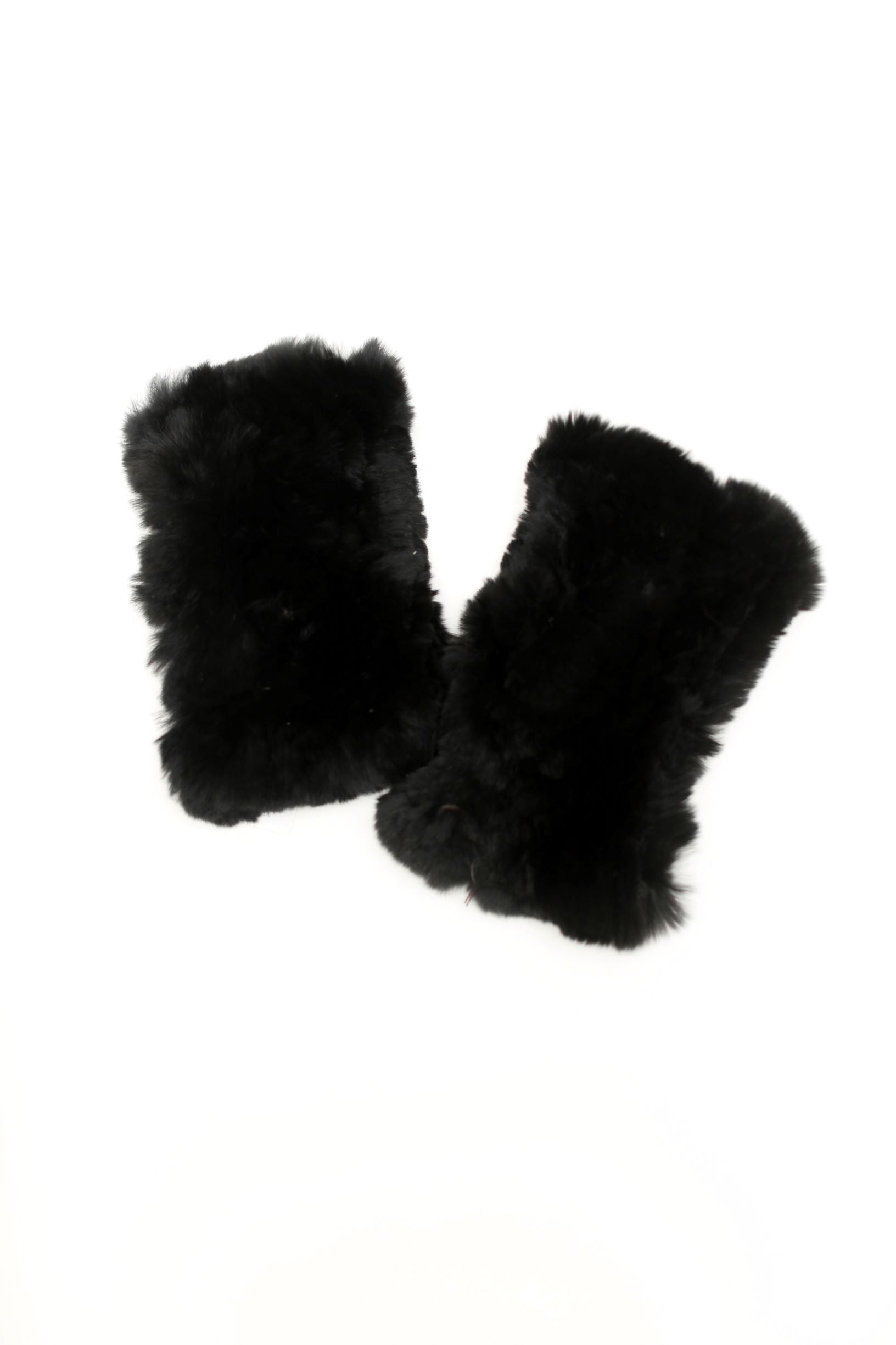 THULE - Knitted Rex Rabbit Fingerless Gloves