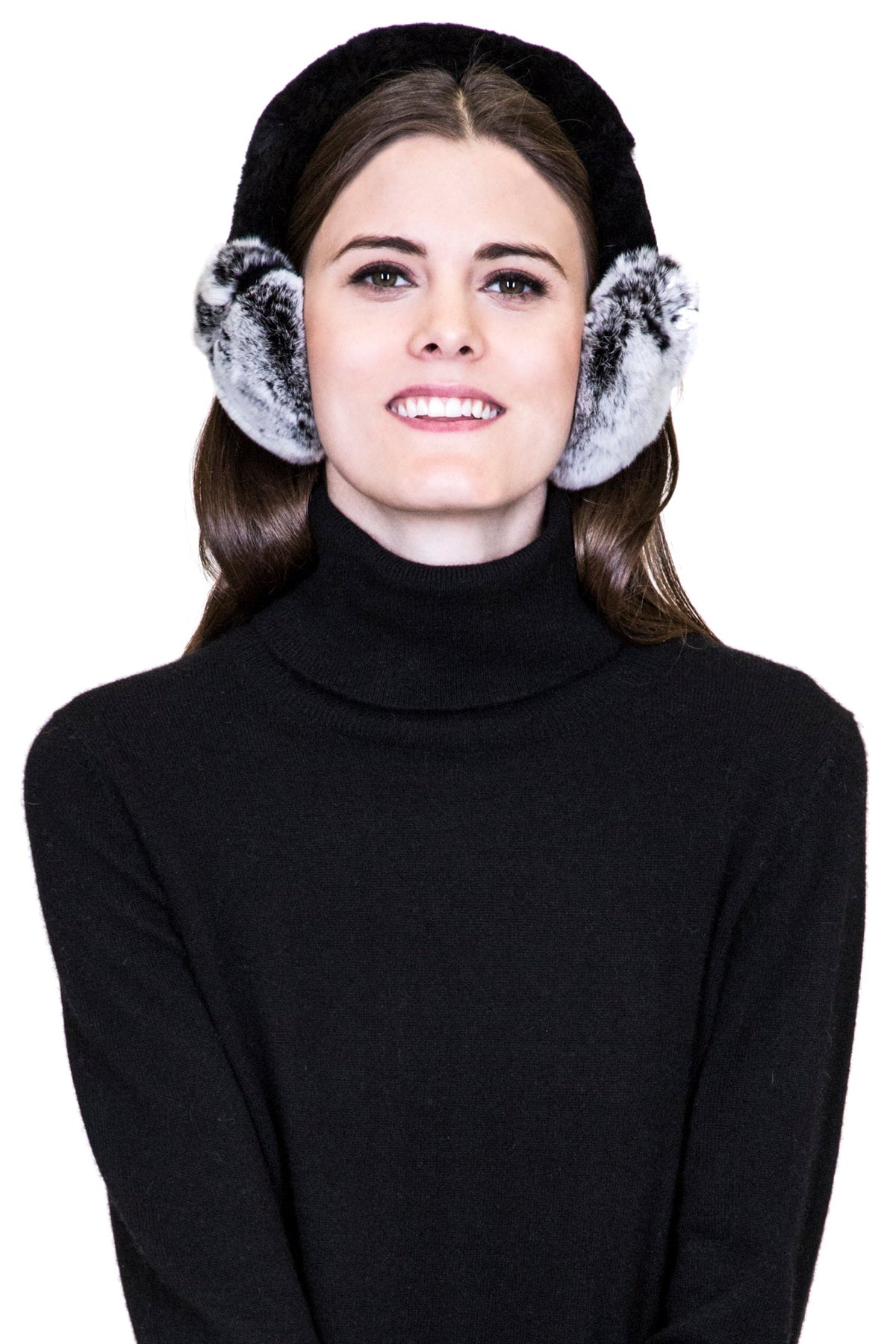 TORVA - Rex Rabbit Earmuffs with Shearling Covered Band