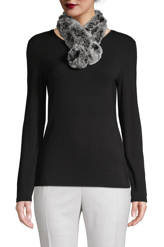 NOTTINGHAM - Neck Warmer with Pom-Pom
