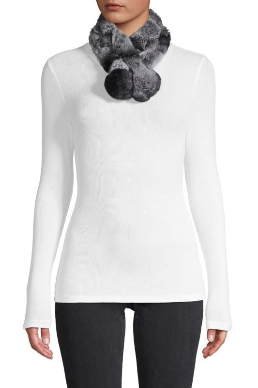 NOTTINGHAM - Neck Warmer with Pom-Pom