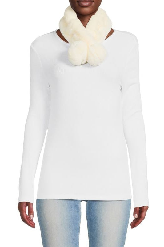 NOTTINGHAM - Neck Warmer with Pom-Pom