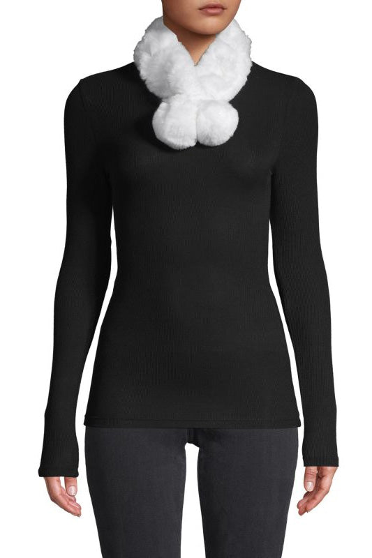 NOTTINGHAM - Neck Warmer with Pom-Pom