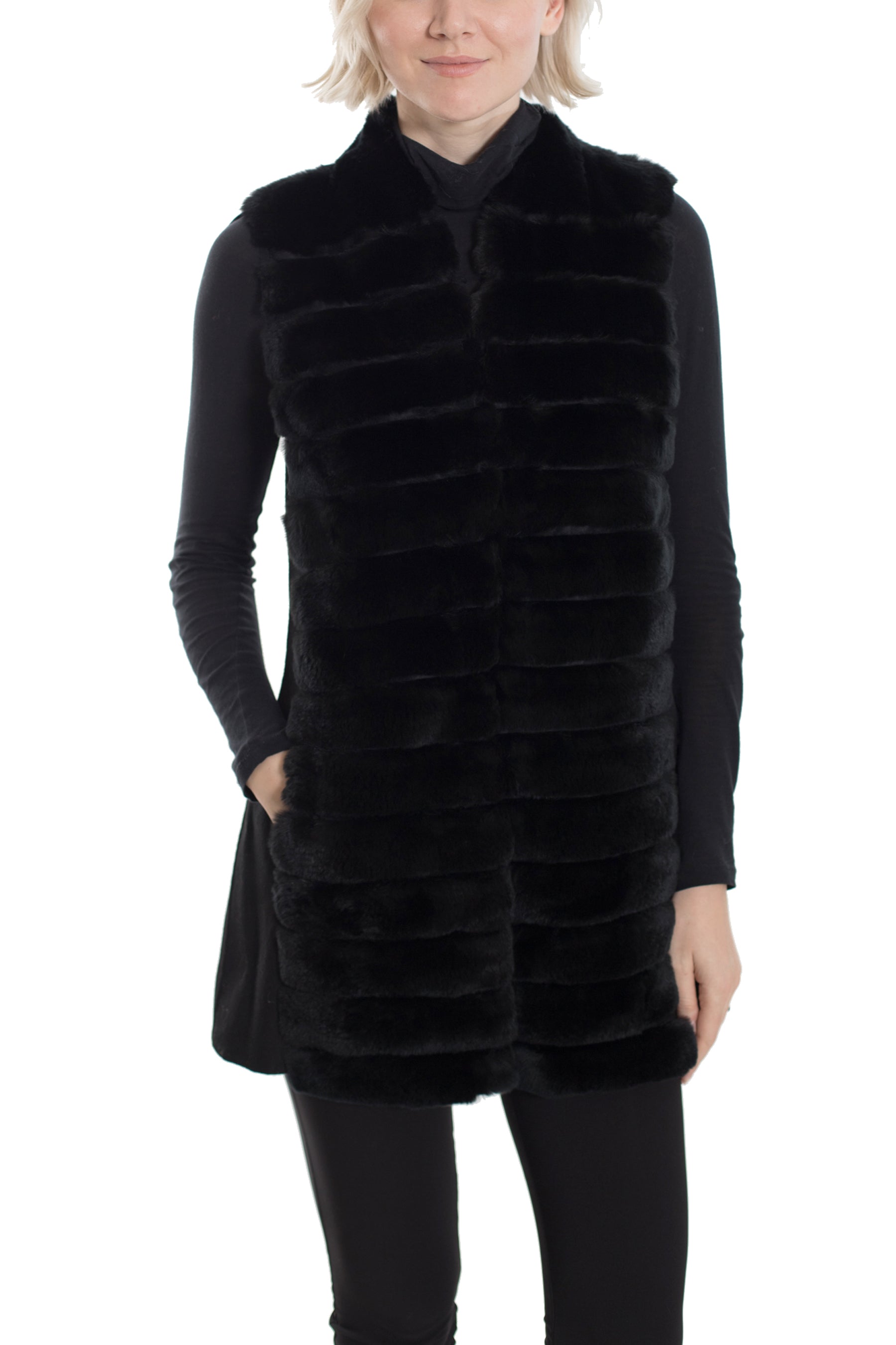 RENO - Fur Longline Vest
