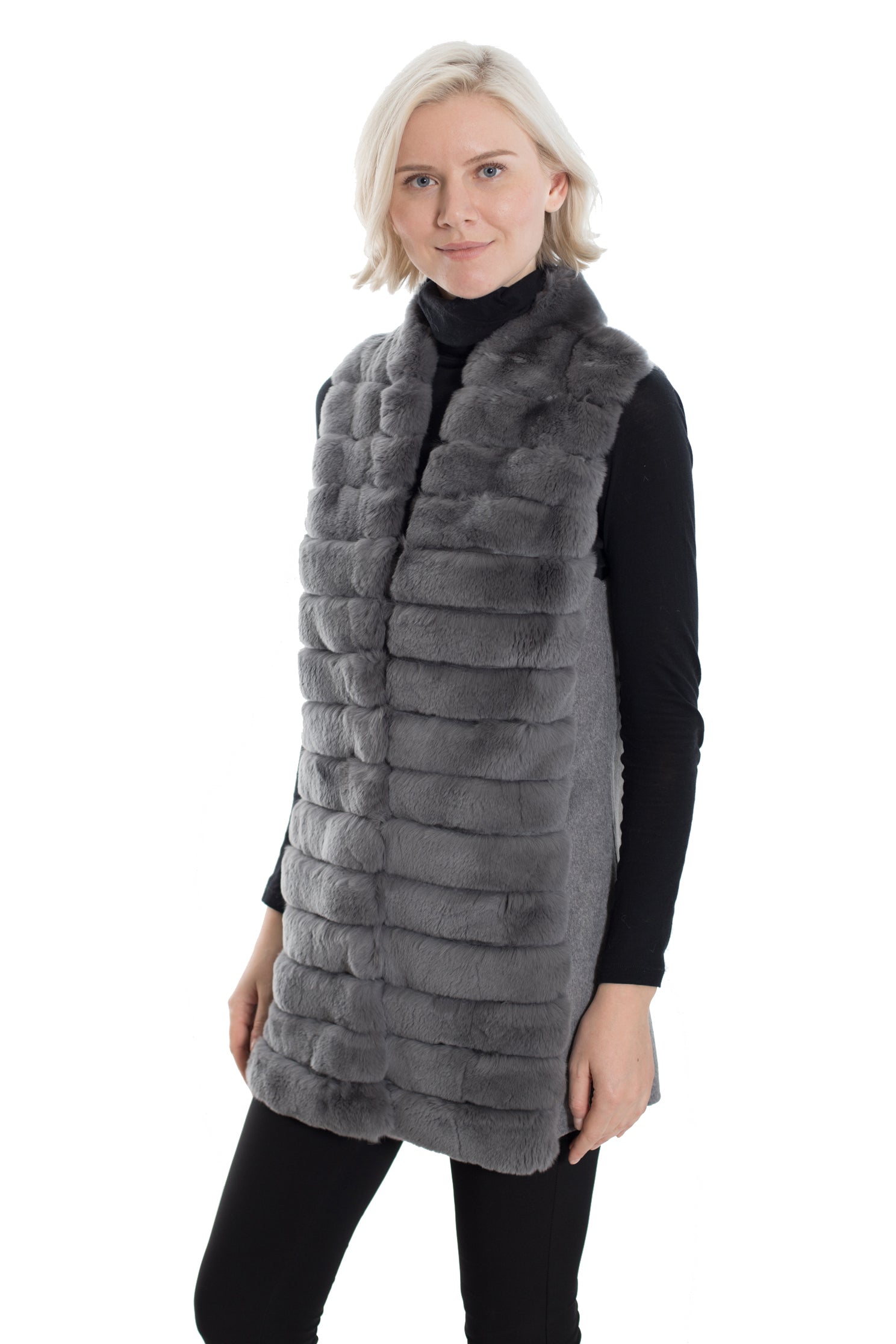 RENO - Fur Longline Vest