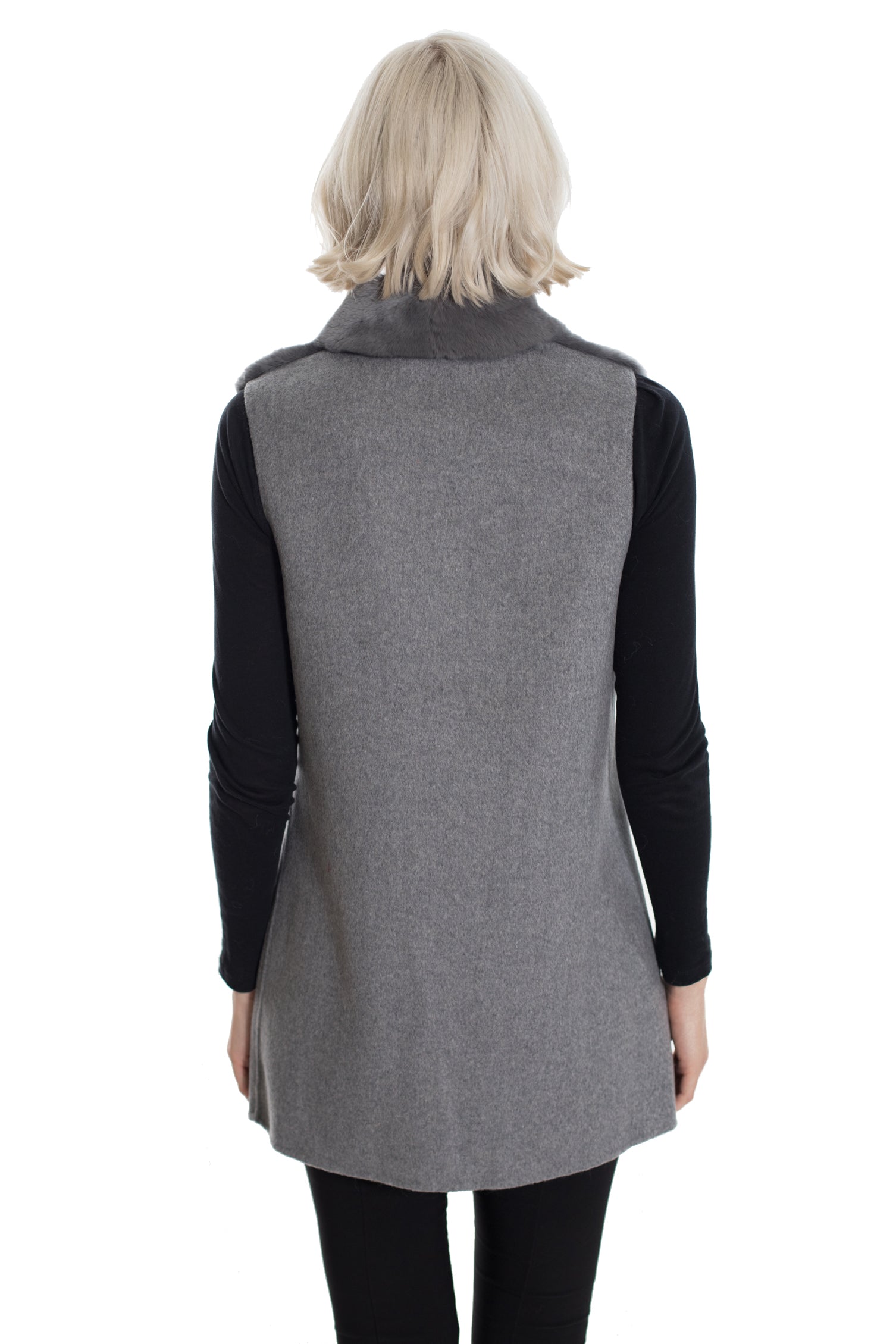 RENO - Fur Longline Vest