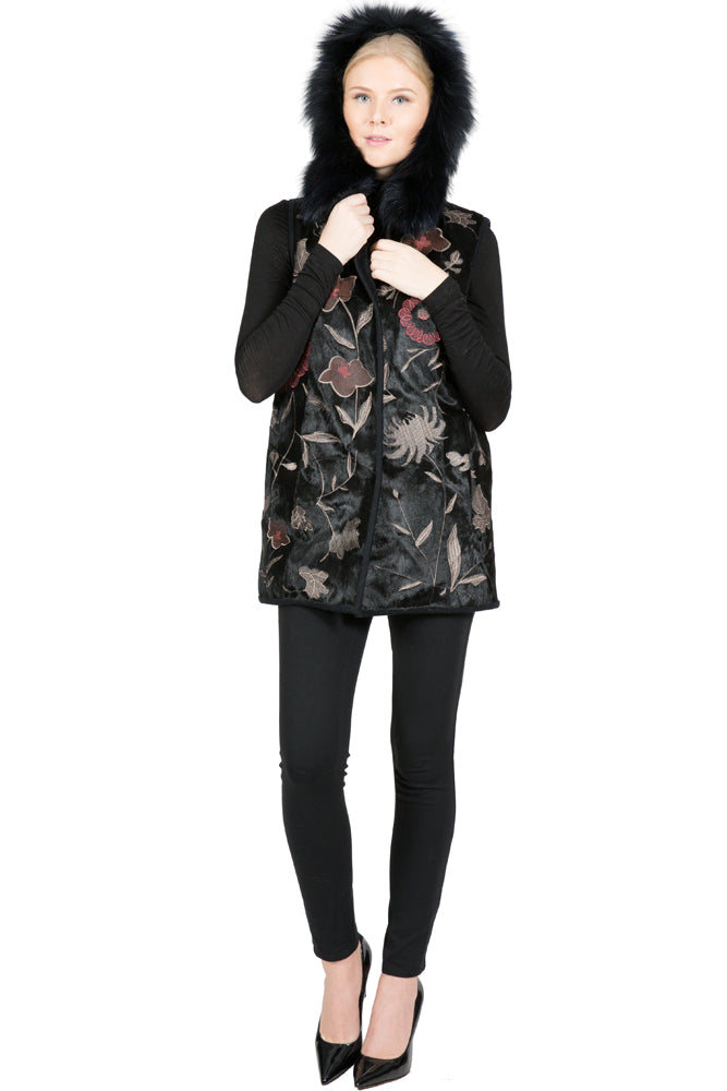 KUNDA - Embroidered Reversible Vest