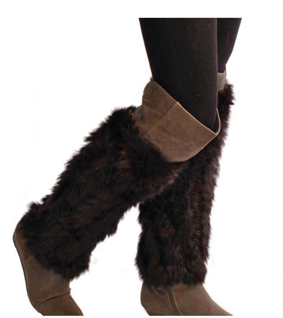 LINZI - Knitted Rabbit Boot Topper/Leg Warmer