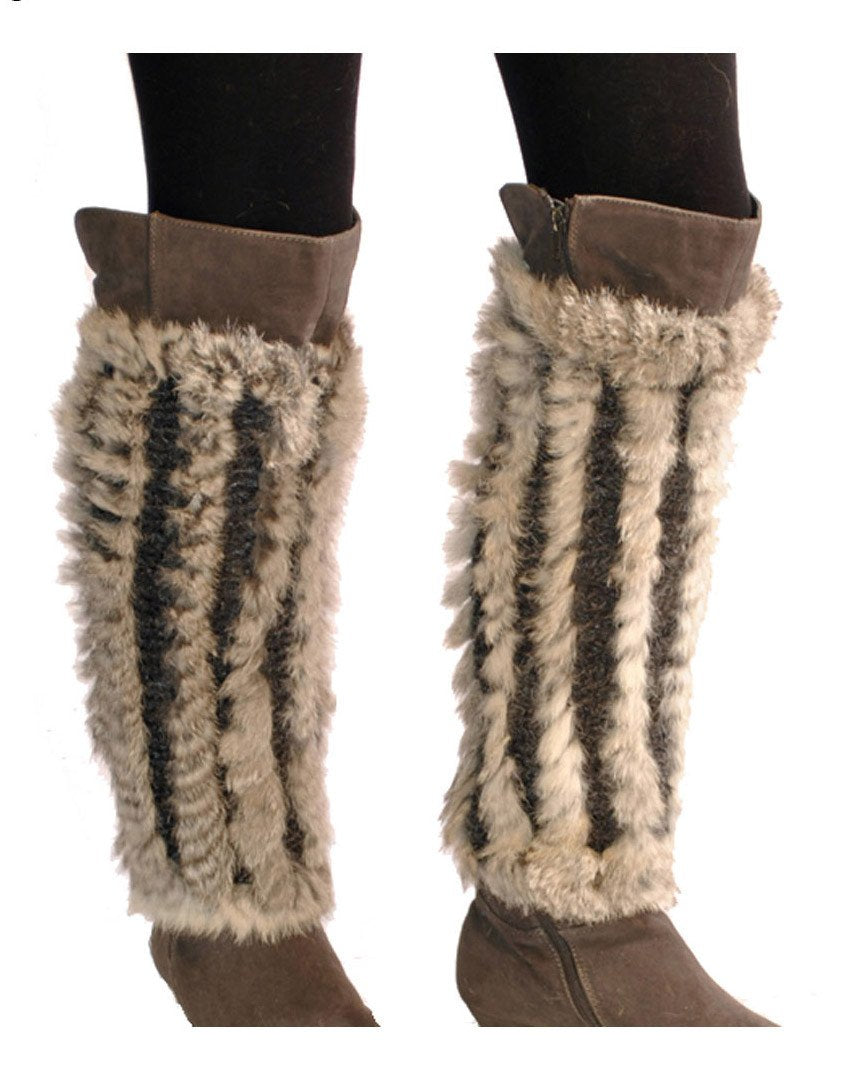 LINZI - Knitted Rabbit Boot Topper/Leg Warmer