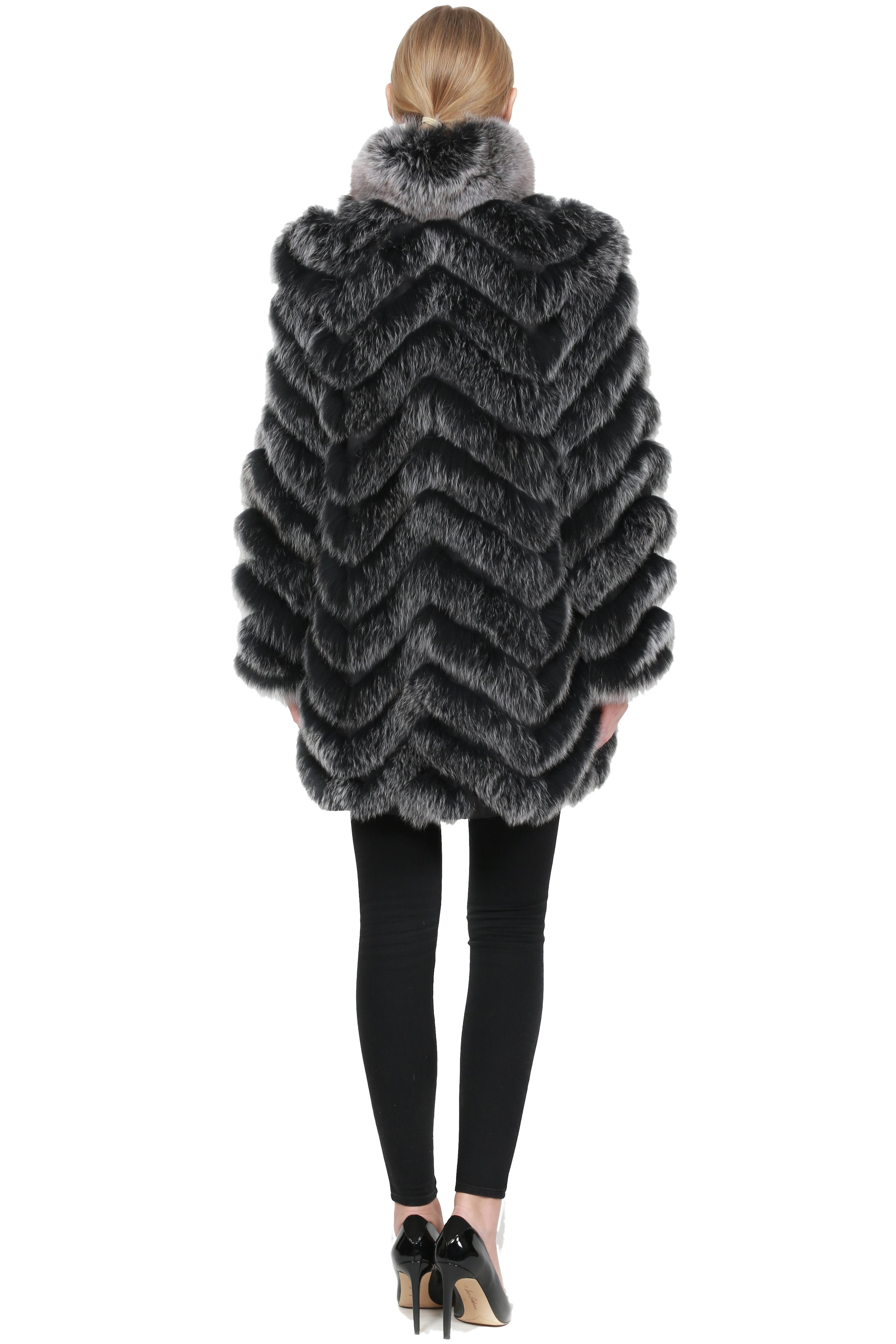 BROADWAY - Lightweight Chevron Fox Reversible Microfabric Jacket